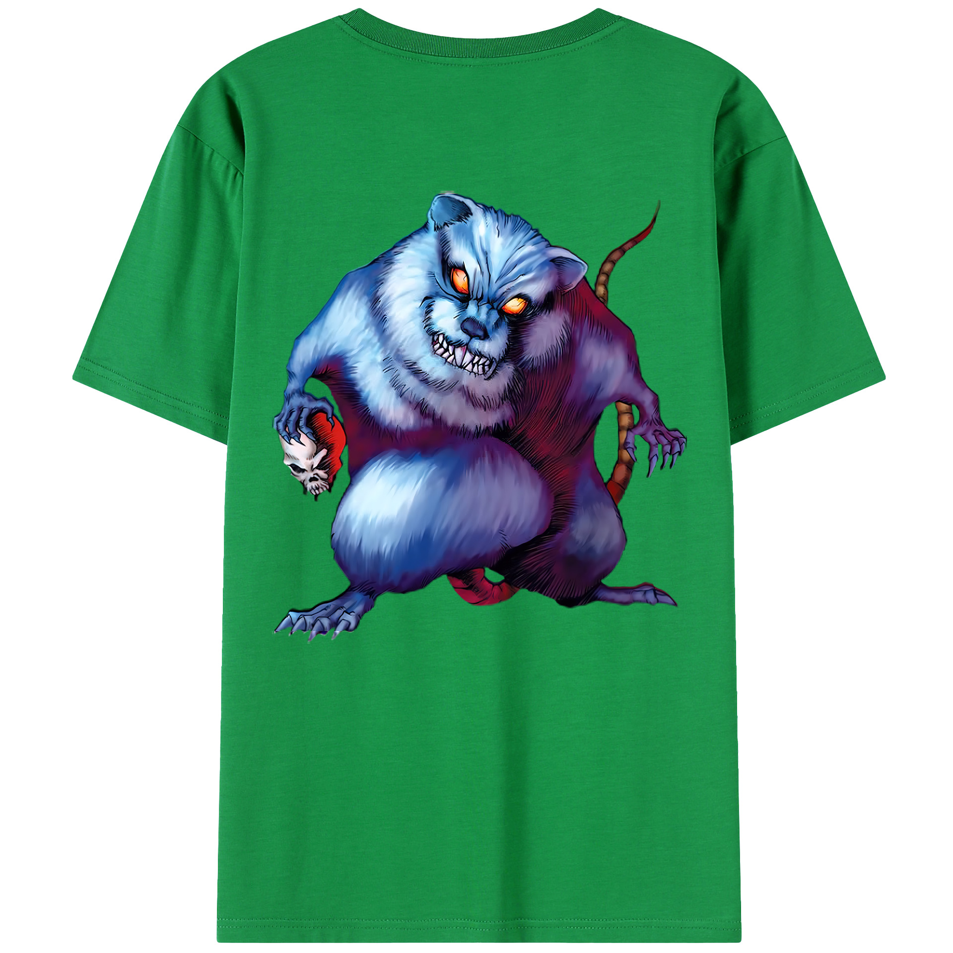 （画像用） 遊☆戯☆王 Yu-Gi-Oh! 綿100％ メンズ半袖Tシャツ（バックプリント） 通気性