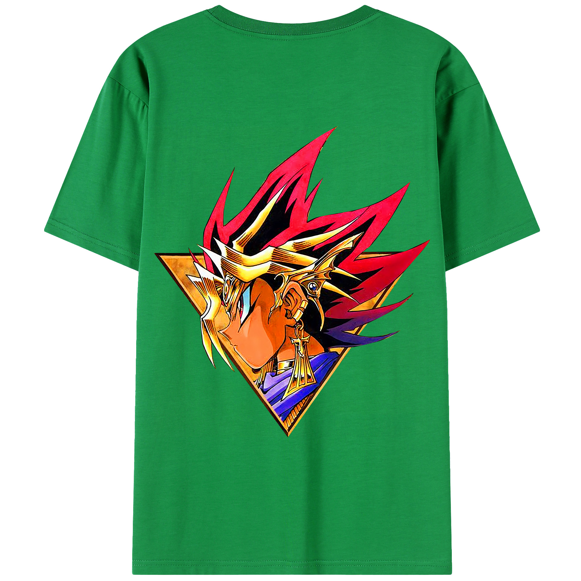 （画像用） 遊☆戯☆王 Yu-Gi-Oh! 綿100％ メンズ半袖Tシャツ（バックプリント） 通気性