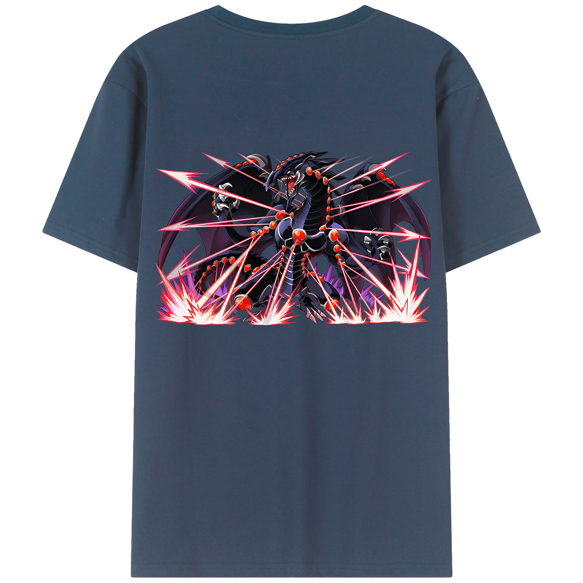 （画像用） 遊☆戯☆王 Yu-Gi-Oh! 綿100％ メンズ半袖Tシャツ（バックプリント） 通気性