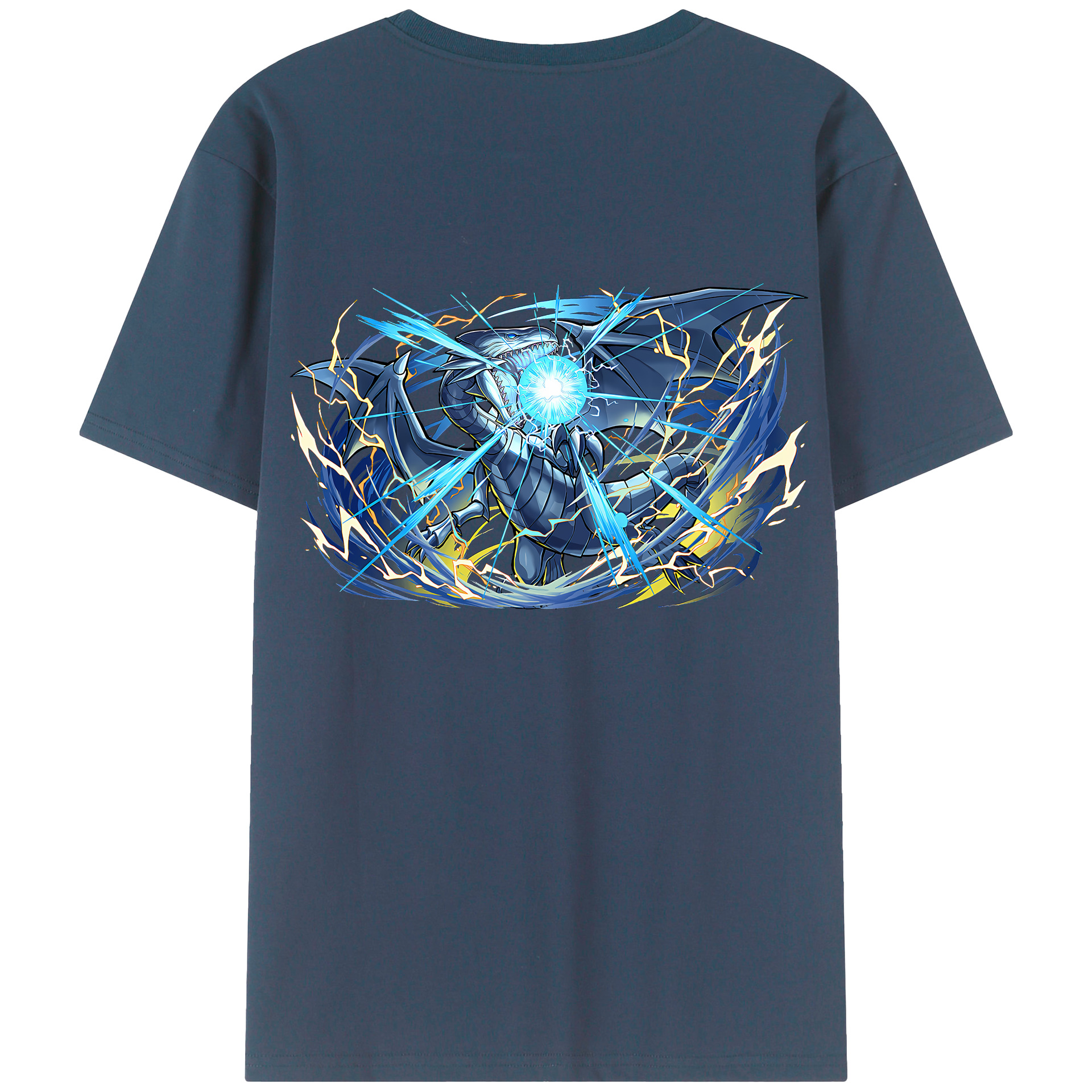 （画像用） 遊☆戯☆王 Yu-Gi-Oh! 綿100％ メンズ半袖Tシャツ（バックプリント） 通気性