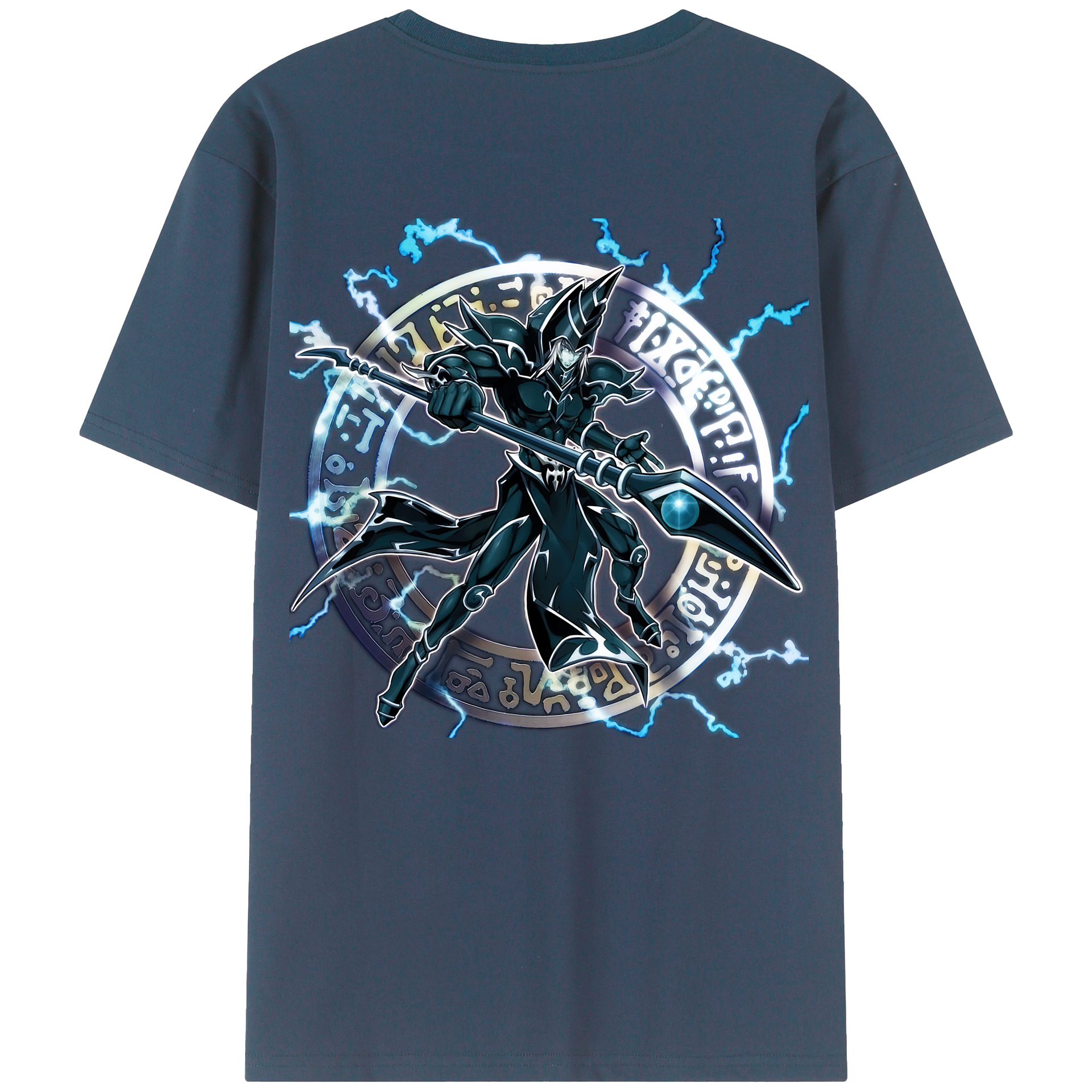 （画像用） 遊☆戯☆王 Yu-Gi-Oh! 綿100％ メンズ半袖Tシャツ（バックプリント） 通気性