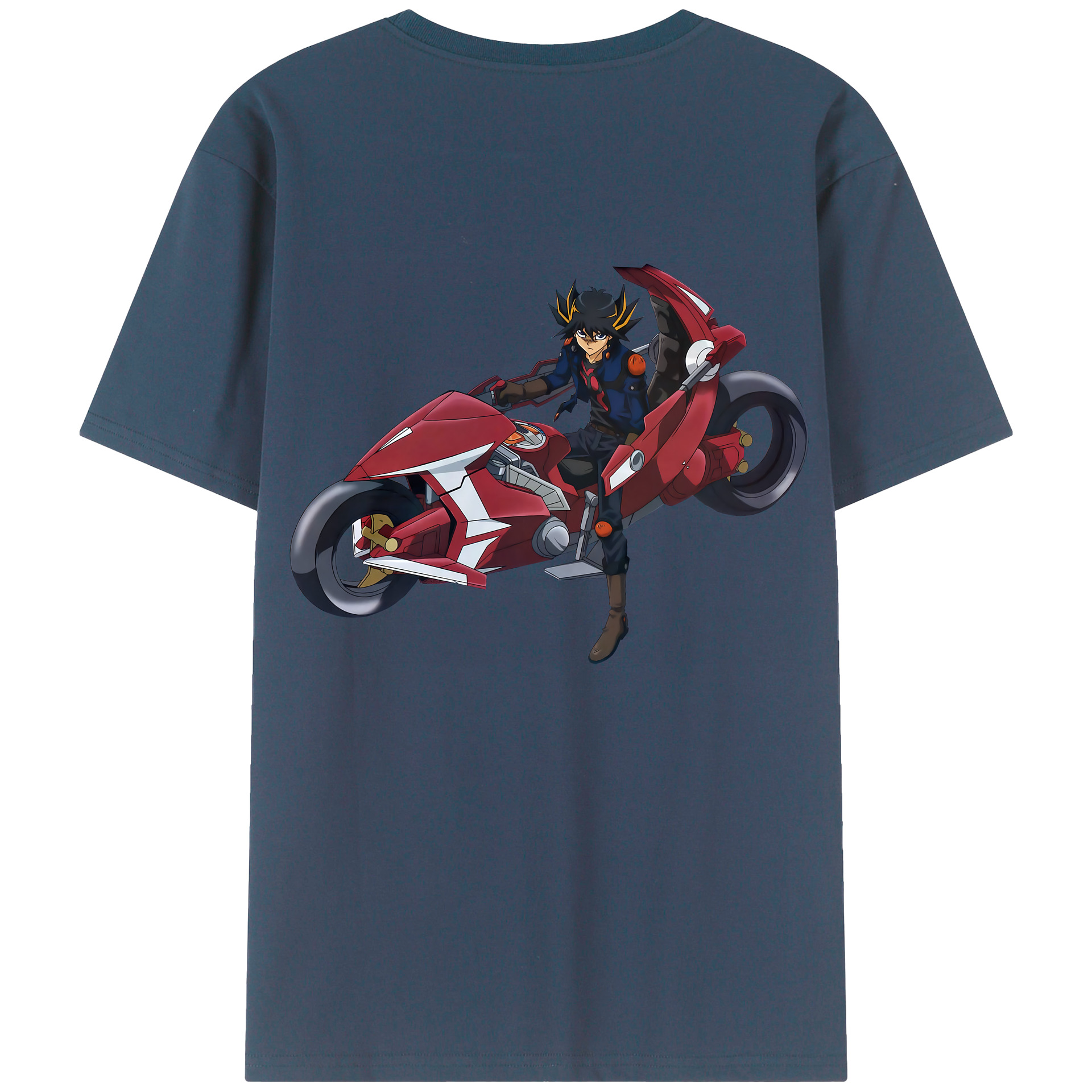 （画像用） 遊☆戯☆王 Yu-Gi-Oh! 綿100％ メンズ半袖Tシャツ（バックプリント） 通気性