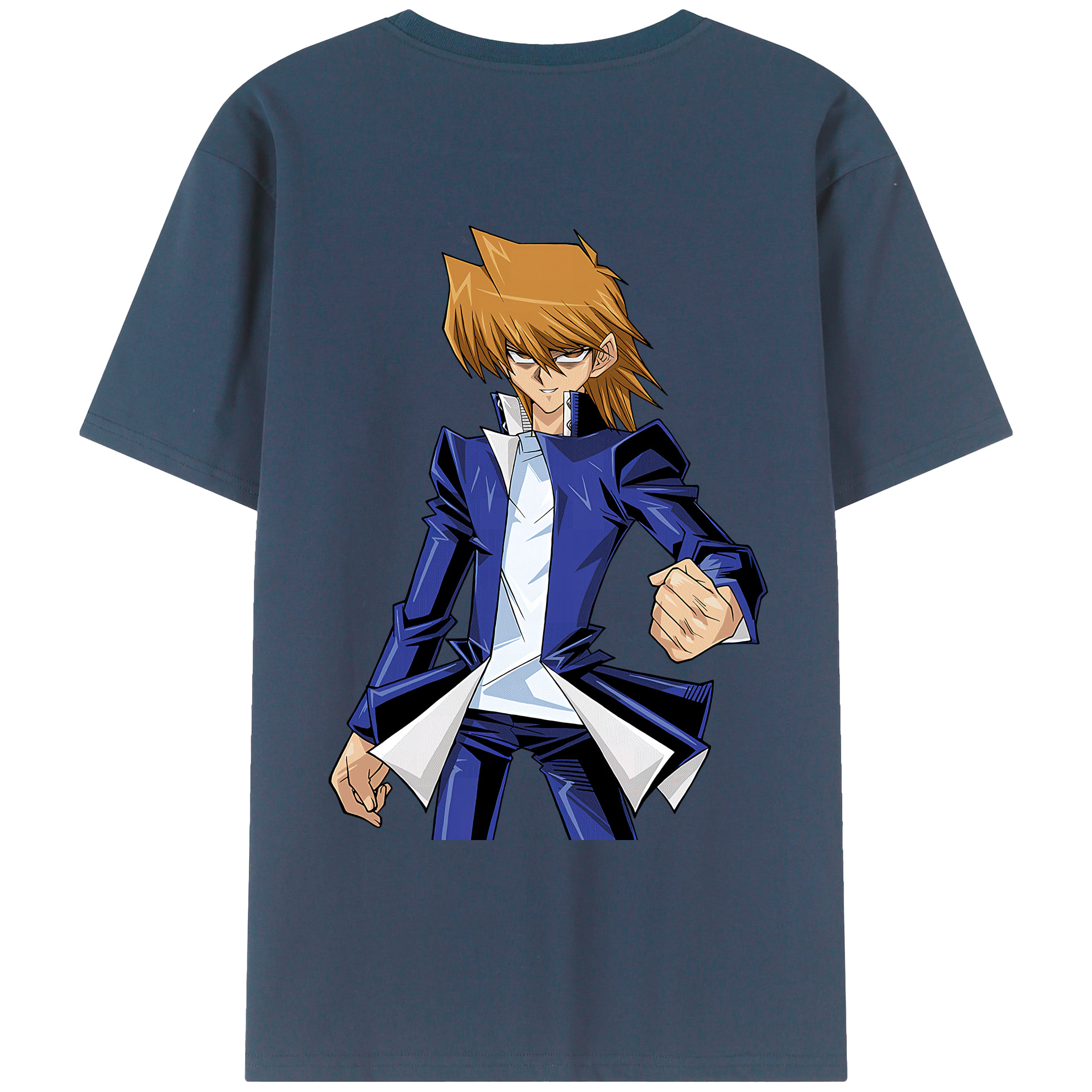 （画像用） 遊☆戯☆王 Yu-Gi-Oh! 綿100％ メンズ半袖Tシャツ（バックプリント） 通気性