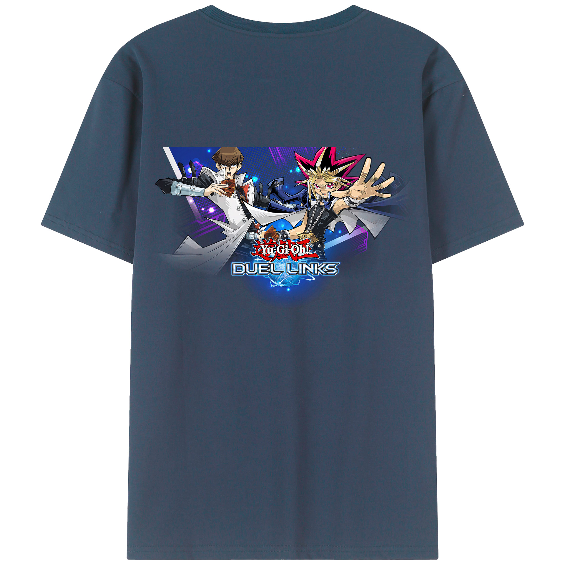 （画像用） 遊☆戯☆王 Yu-Gi-Oh! 綿100％ メンズ半袖Tシャツ（バックプリント） 通気性