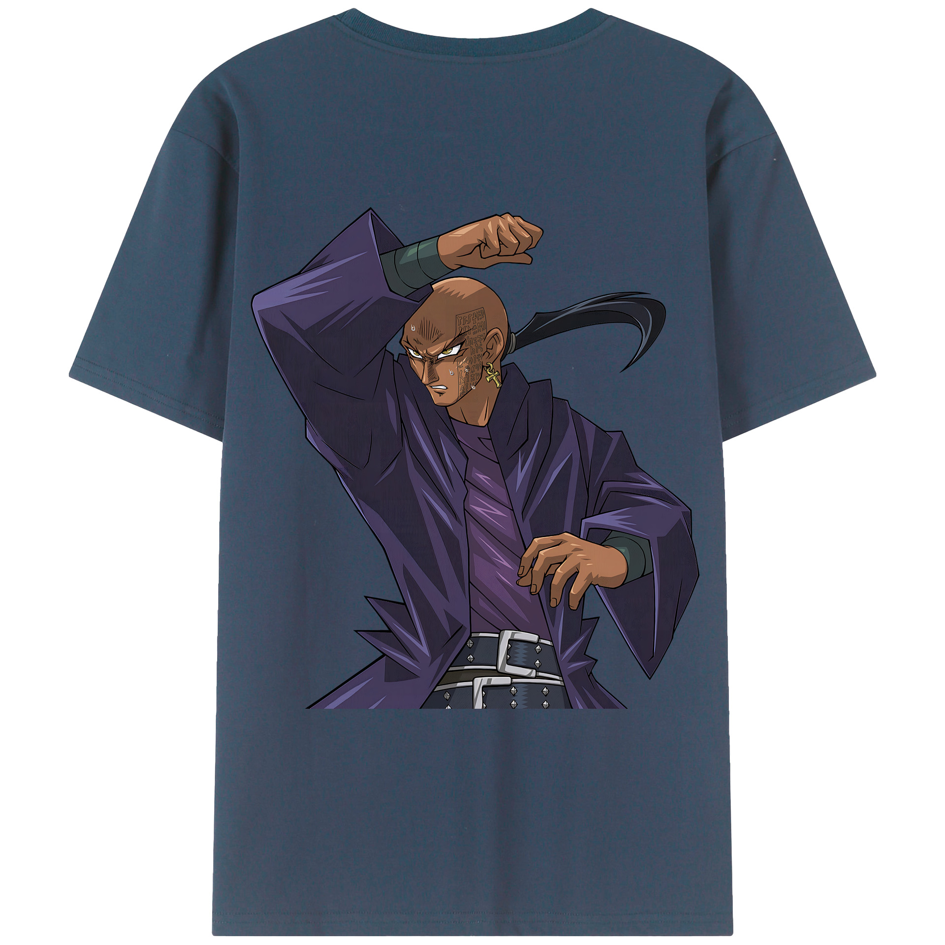 （画像用） 遊☆戯☆王 Yu-Gi-Oh! 綿100％ メンズ半袖Tシャツ（バックプリント） 通気性