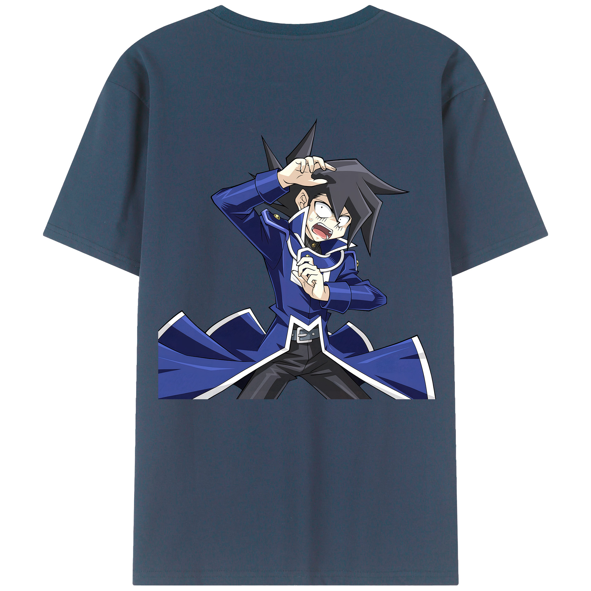 （画像用） 遊☆戯☆王 Yu-Gi-Oh! 綿100％ メンズ半袖Tシャツ（バックプリント） 通気性