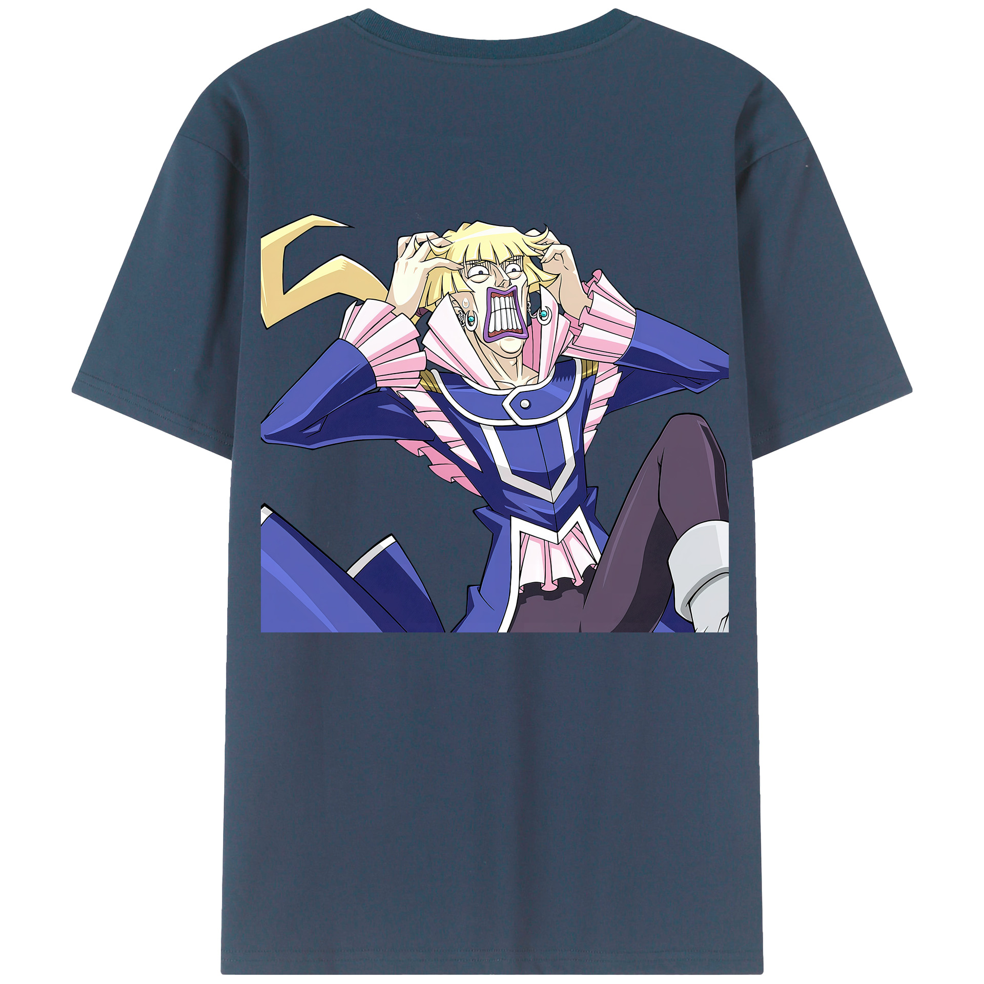 （画像用） 遊☆戯☆王 Yu-Gi-Oh! 綿100％ メンズ半袖Tシャツ（バックプリント） 通気性