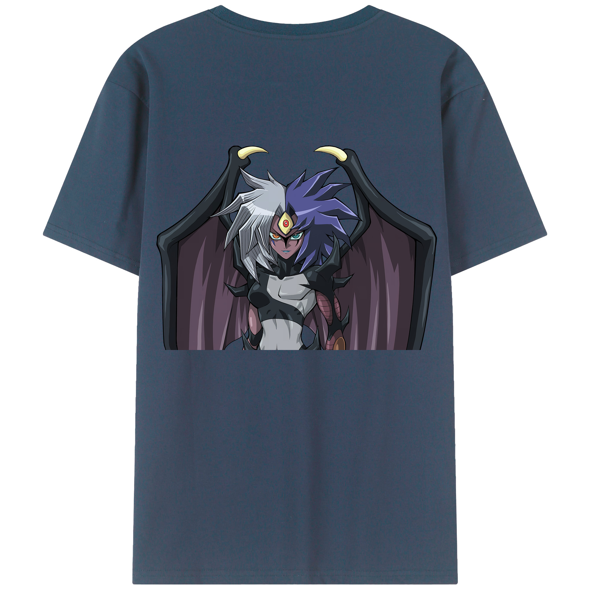 （画像用） 遊☆戯☆王 Yu-Gi-Oh! 綿100％ メンズ半袖Tシャツ（バックプリント） 通気性