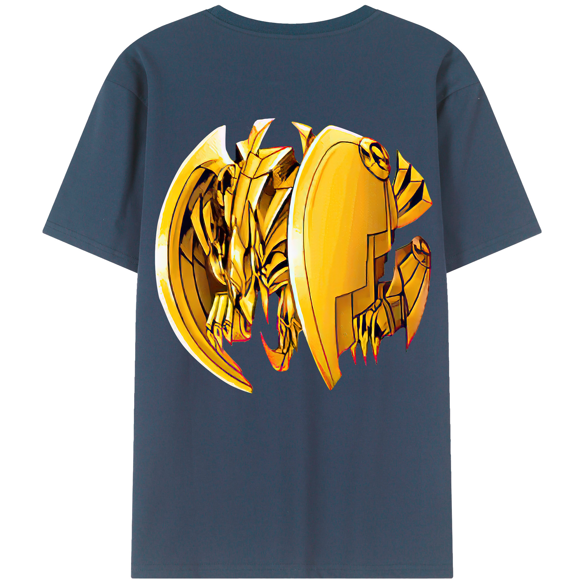 （画像用） 遊☆戯☆王 Yu-Gi-Oh! 綿100％ メンズ半袖Tシャツ（バックプリント） 通気性