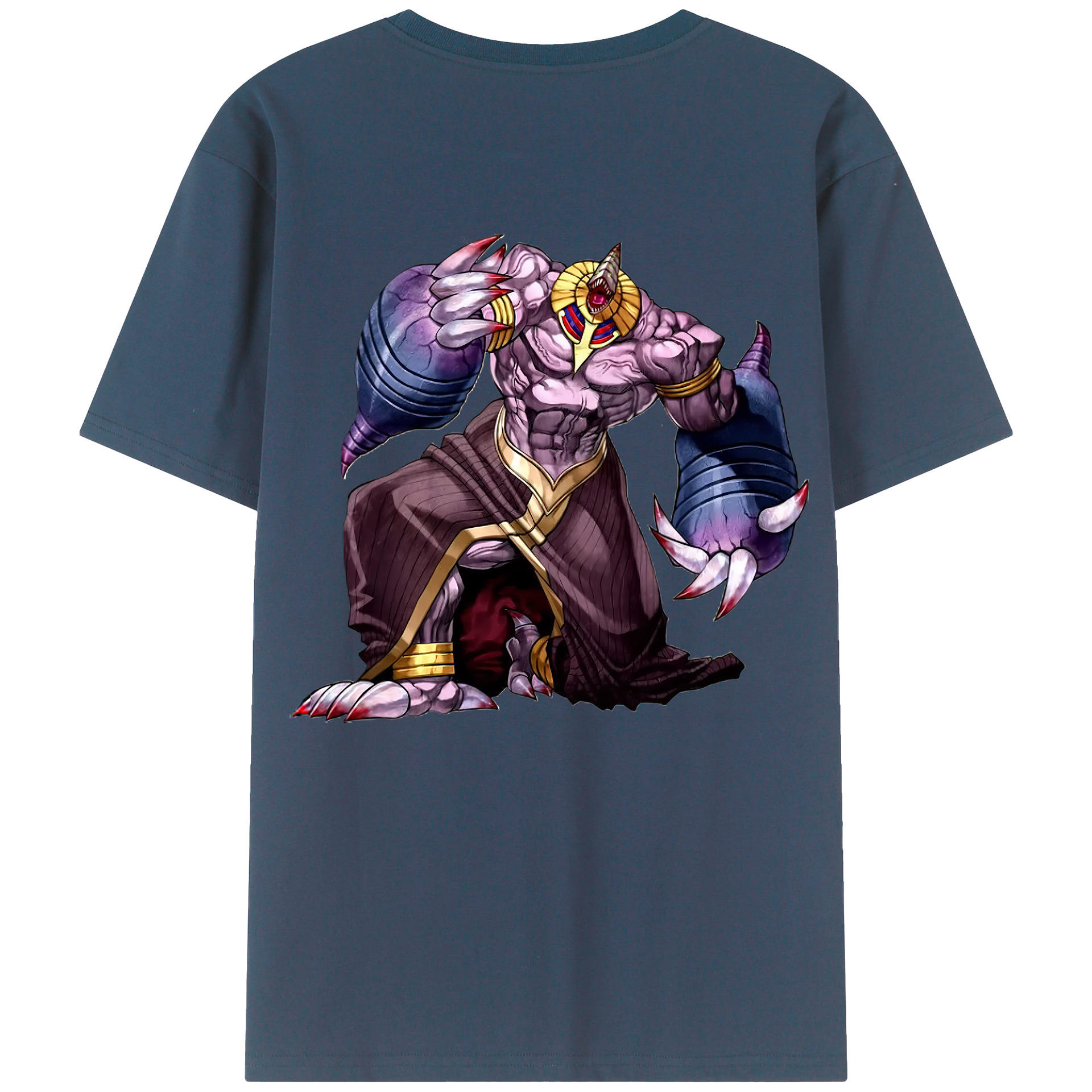 （画像用） 遊☆戯☆王 Yu-Gi-Oh! 綿100％ メンズ半袖Tシャツ（バックプリント） 通気性