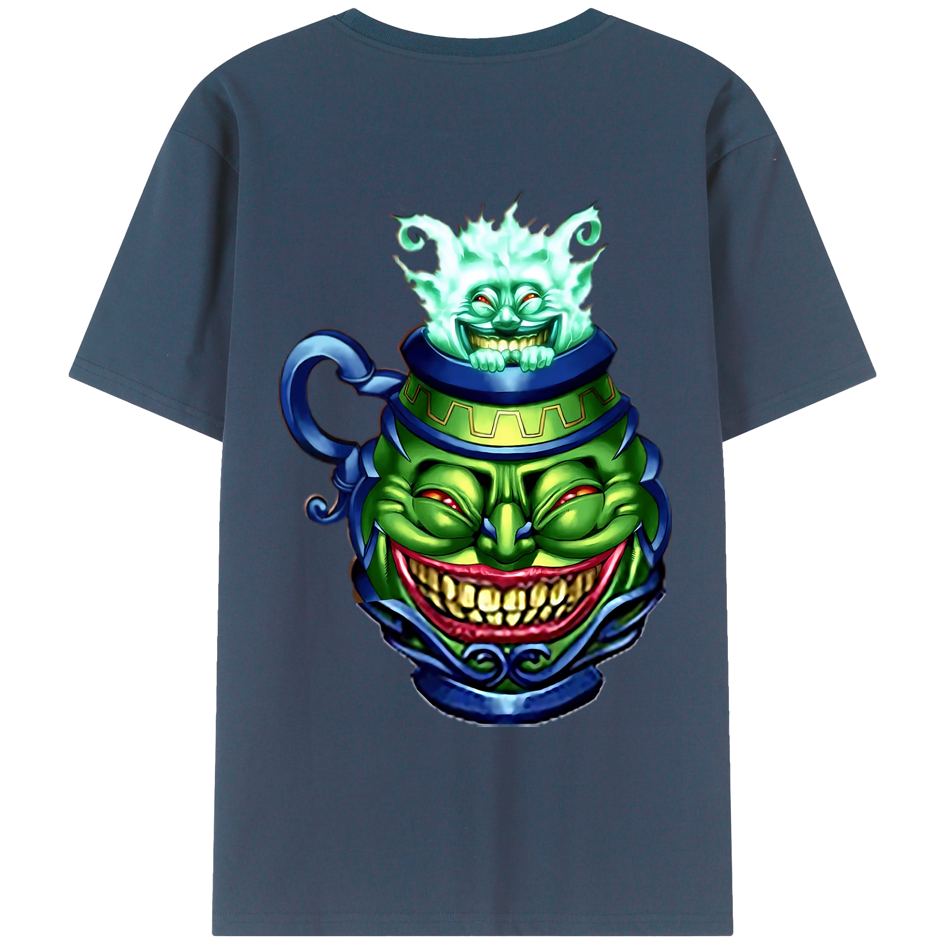 （画像用） 遊☆戯☆王 Yu-Gi-Oh! 綿100％ メンズ半袖Tシャツ（バックプリント） 通気性