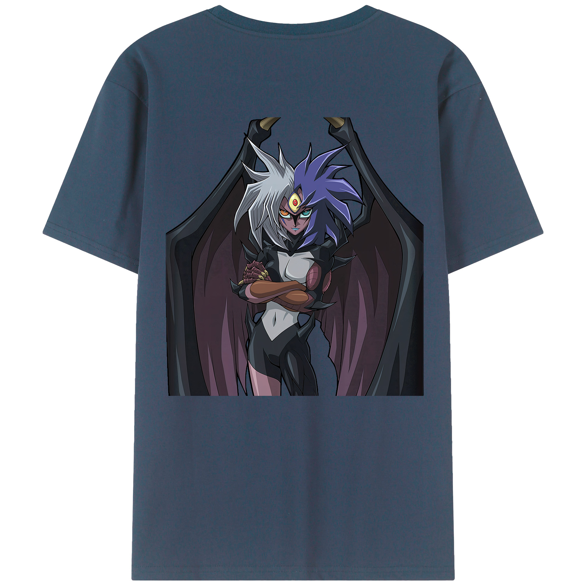 （画像用） 遊☆戯☆王 Yu-Gi-Oh! 綿100％ メンズ半袖Tシャツ（バックプリント） 通気性