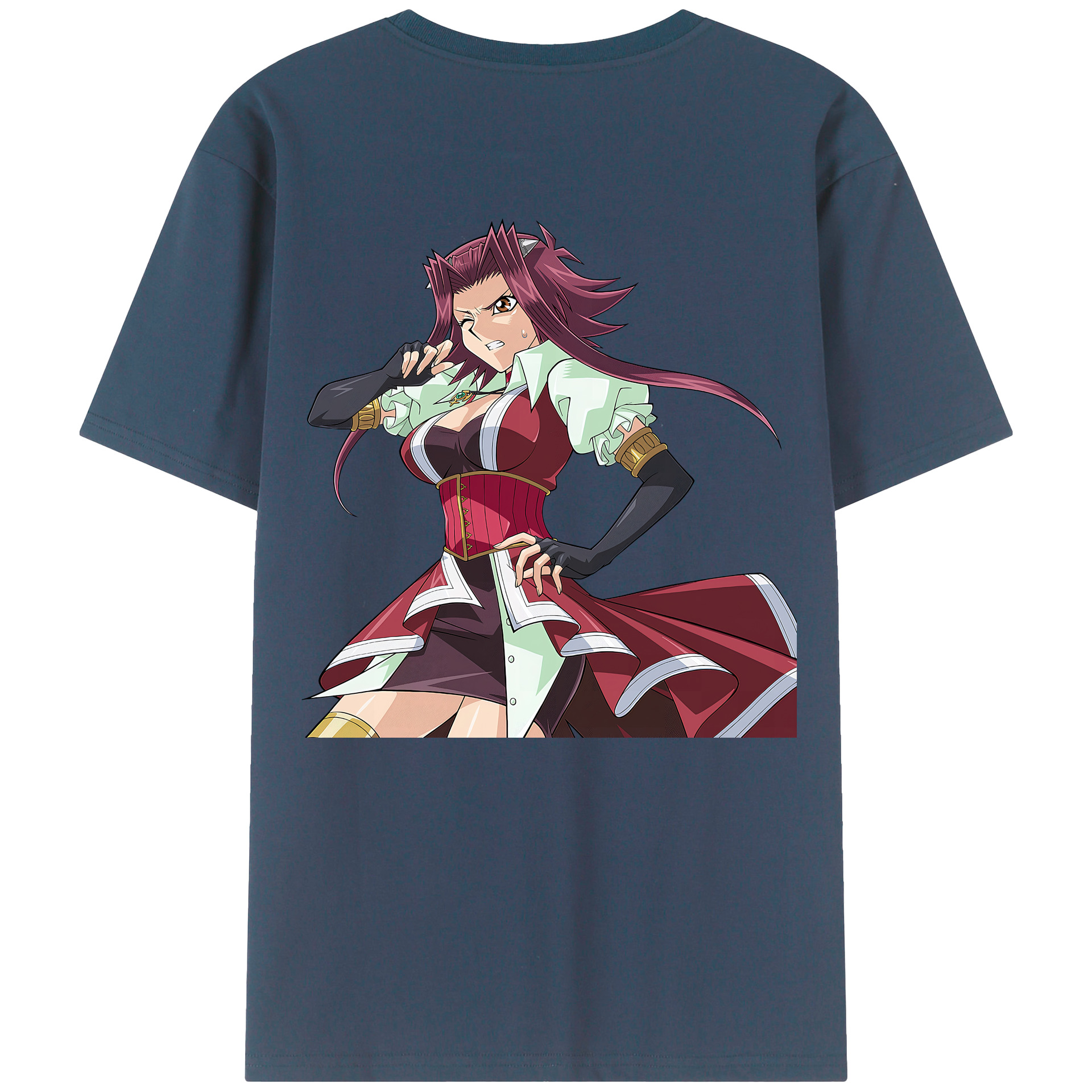 （画像用） 遊☆戯☆王 Yu-Gi-Oh! 綿100％ メンズ半袖Tシャツ（バックプリント） 通気性