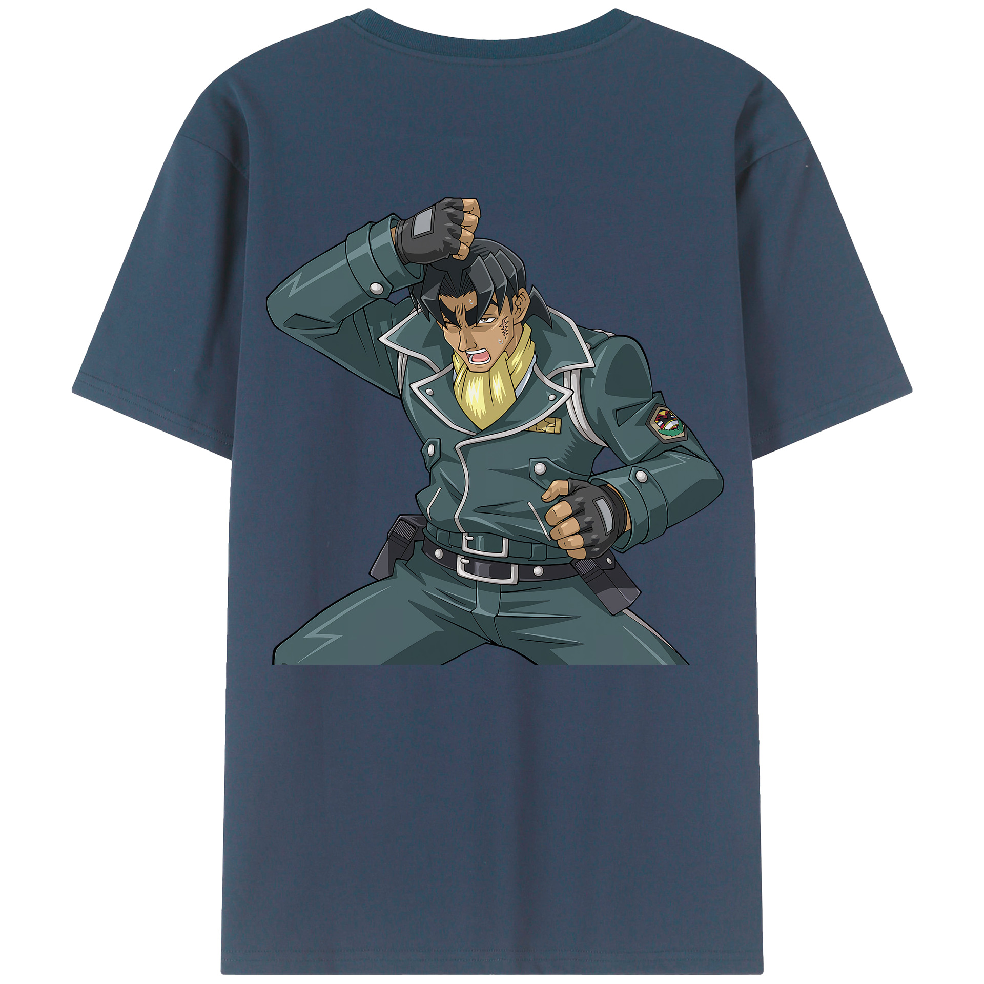 （画像用） 遊☆戯☆王 Yu-Gi-Oh! 綿100％ メンズ半袖Tシャツ（バックプリント） 通気性
