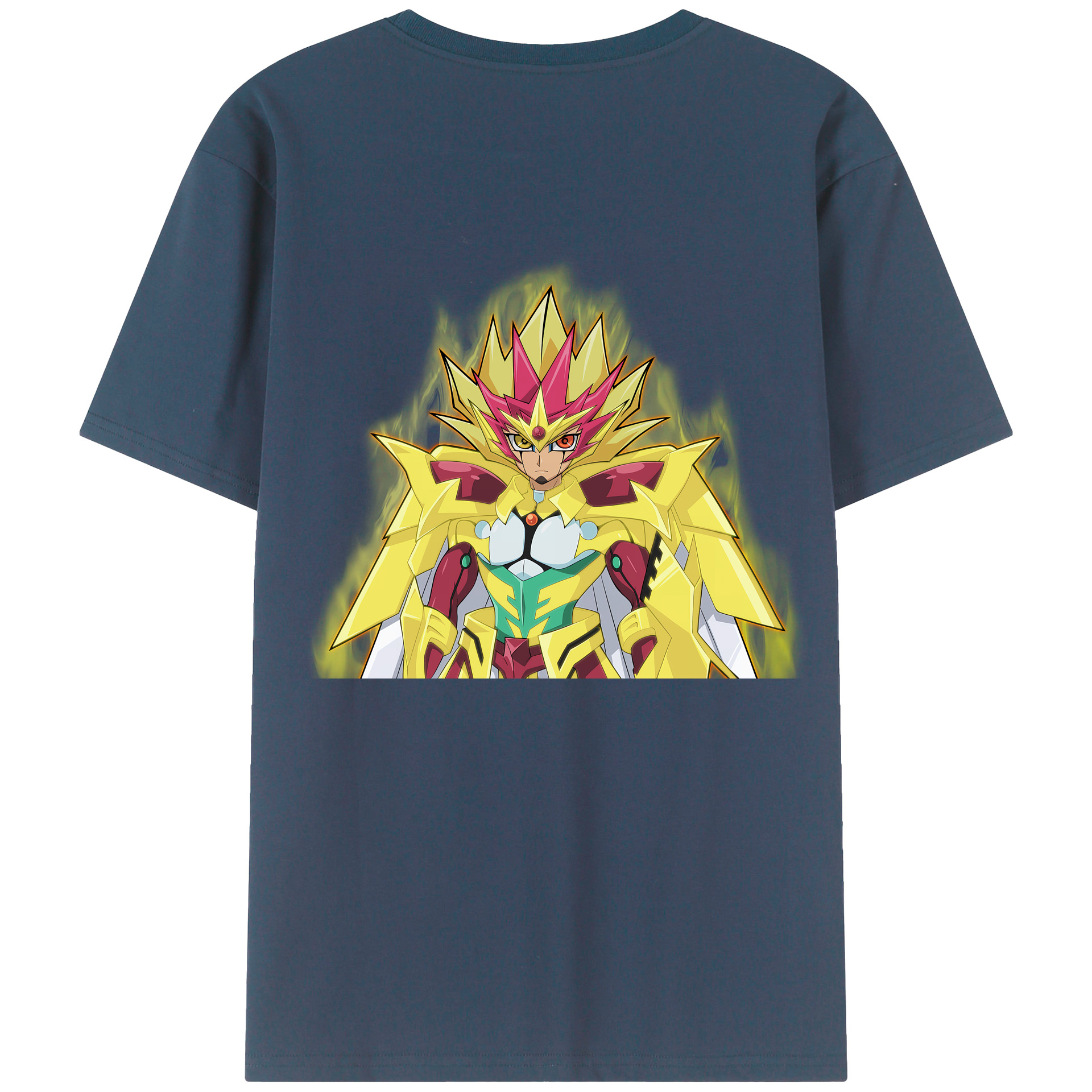 （画像用） 遊☆戯☆王 Yu-Gi-Oh! 綿100％ メンズ半袖Tシャツ（バックプリント） 通気性
