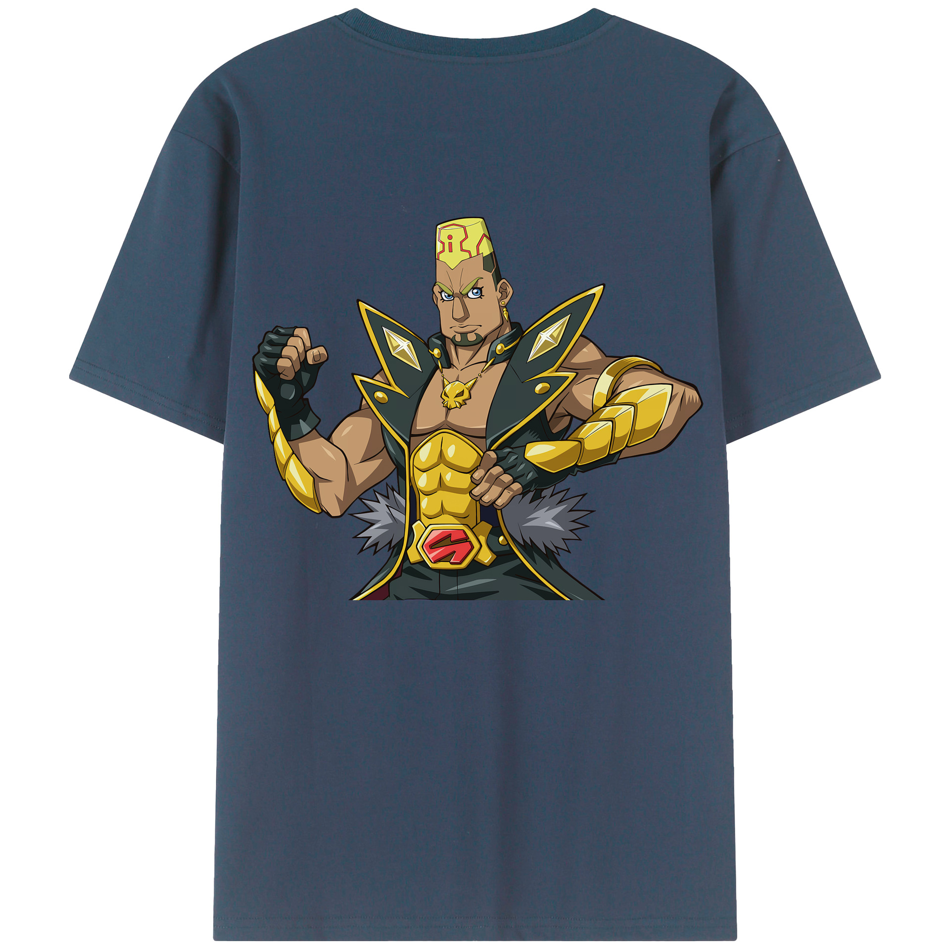 （画像用） 遊☆戯☆王 Yu-Gi-Oh! 綿100％ メンズ半袖Tシャツ（バックプリント） 通気性