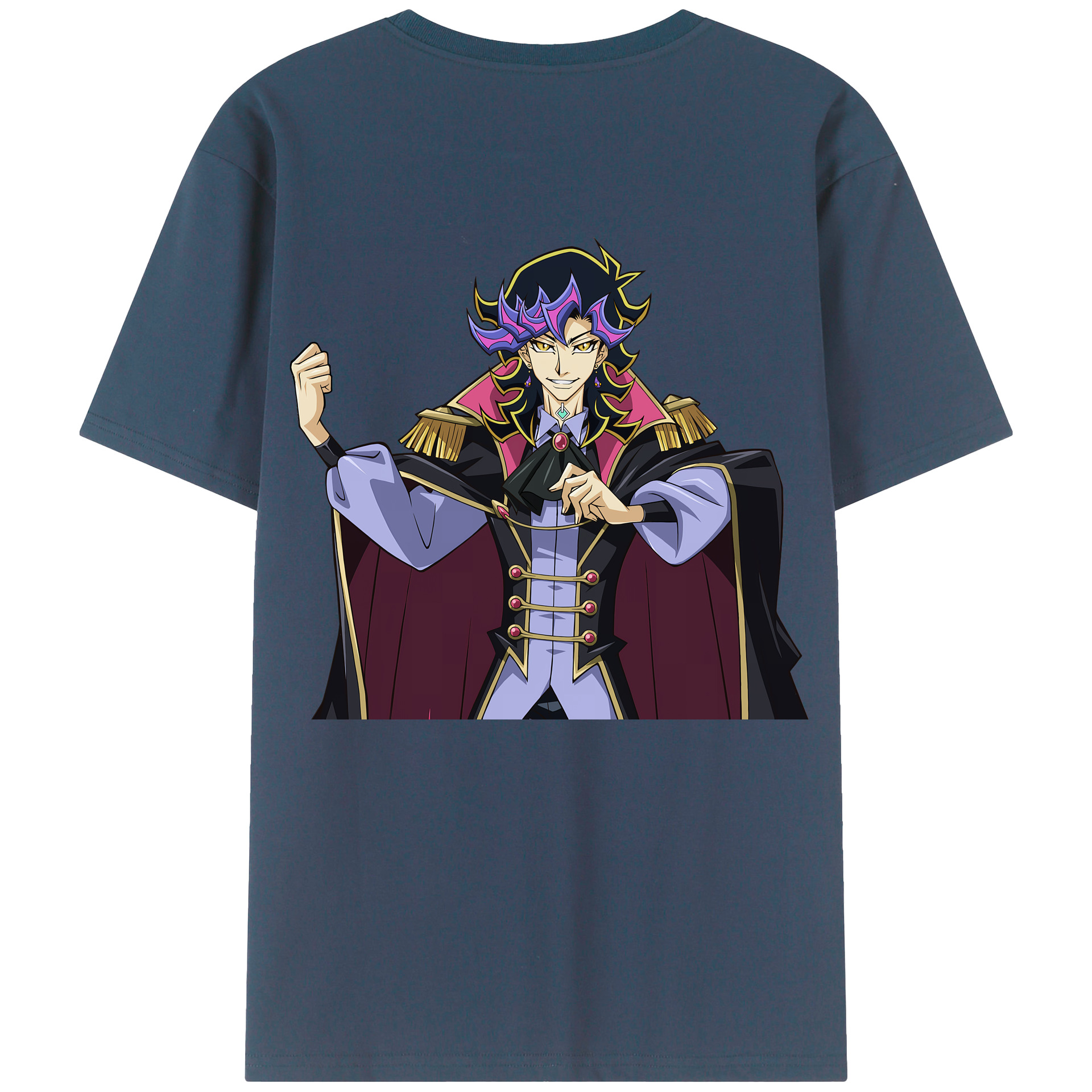 （画像用） 遊☆戯☆王 Yu-Gi-Oh! 綿100％ メンズ半袖Tシャツ（バックプリント） 通気性