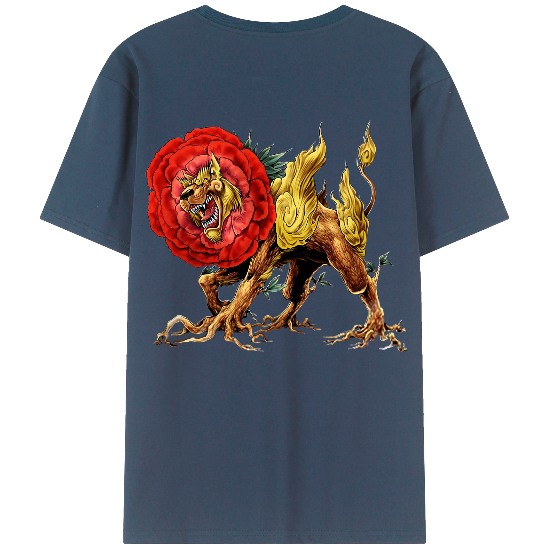 （画像用） 遊☆戯☆王 Yu-Gi-Oh! 綿100％ メンズ半袖Tシャツ（バックプリント） 通気性
