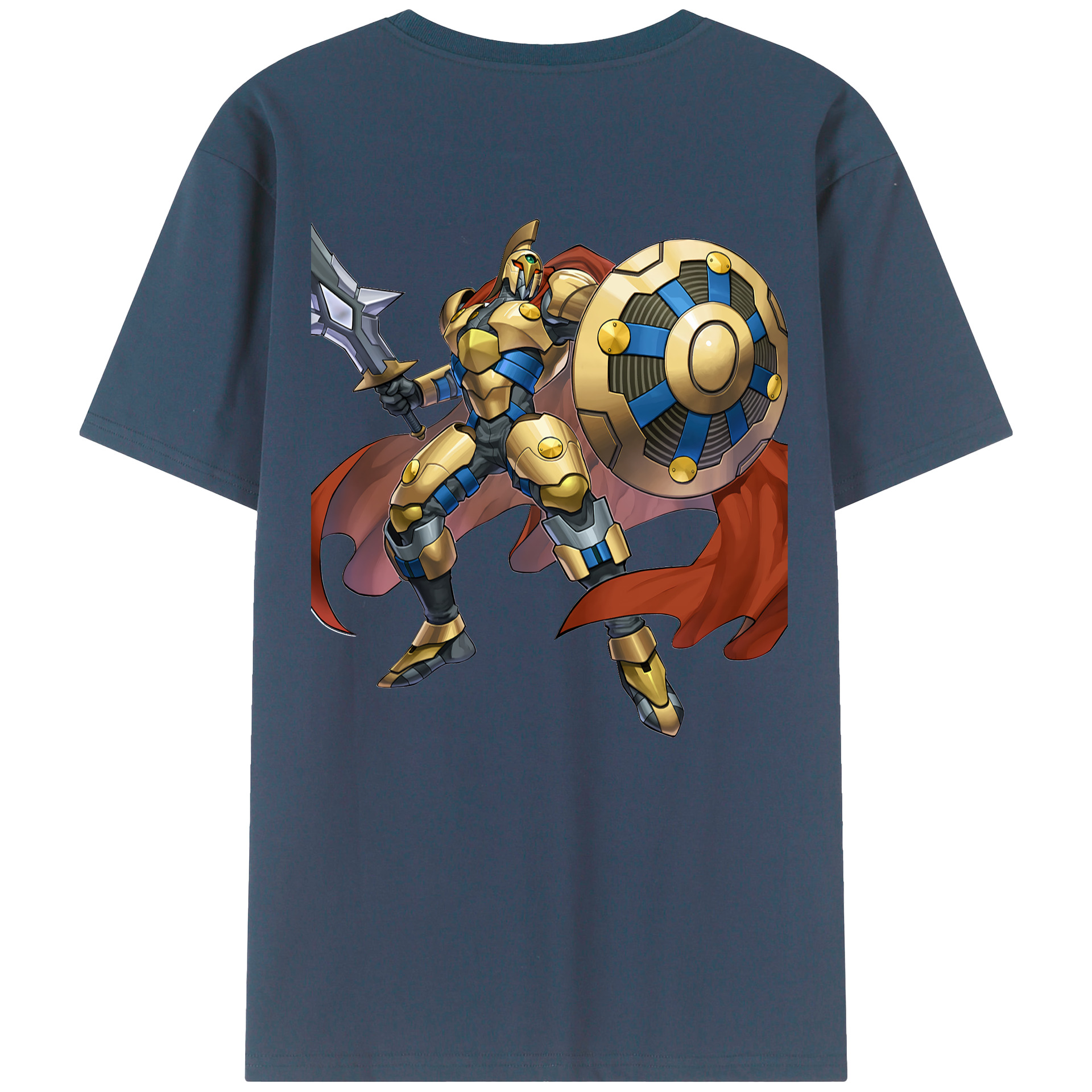 （画像用） 遊☆戯☆王 Yu-Gi-Oh! 綿100％ メンズ半袖Tシャツ（バックプリント） 通気性
