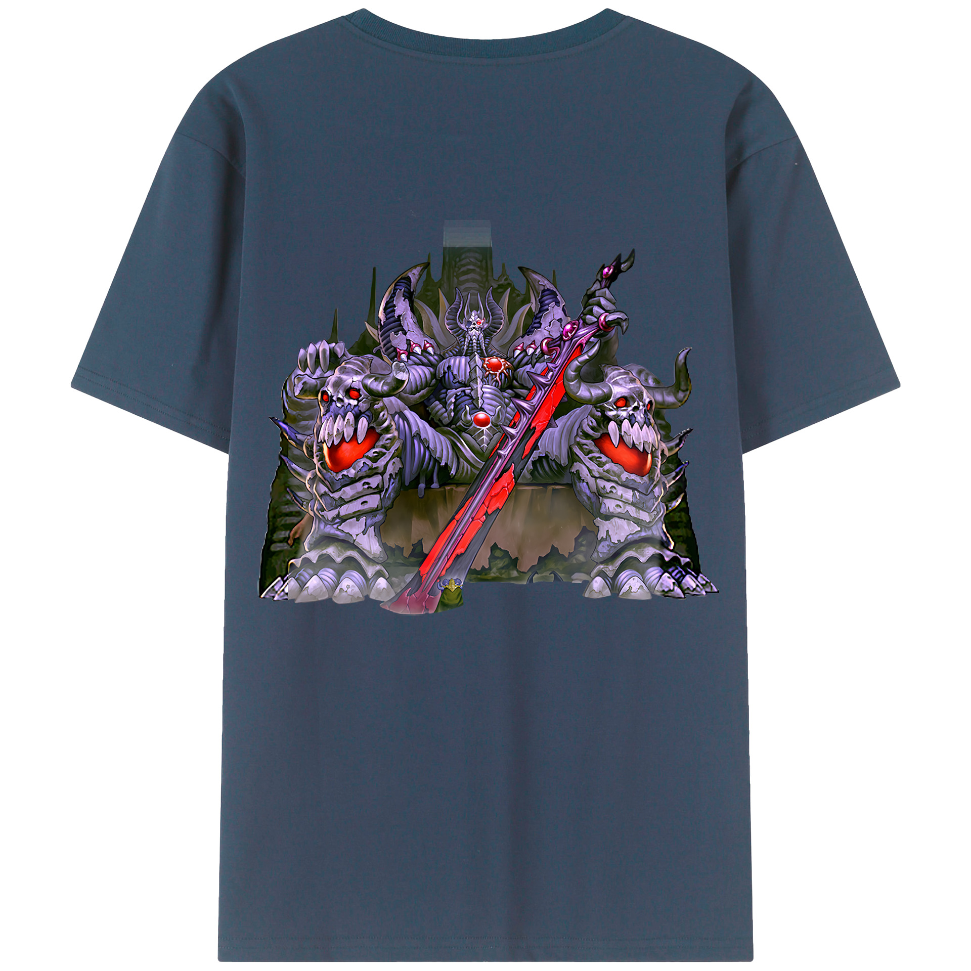 （画像用） 遊☆戯☆王 Yu-Gi-Oh! 綿100％ メンズ半袖Tシャツ（バックプリント） 通気性