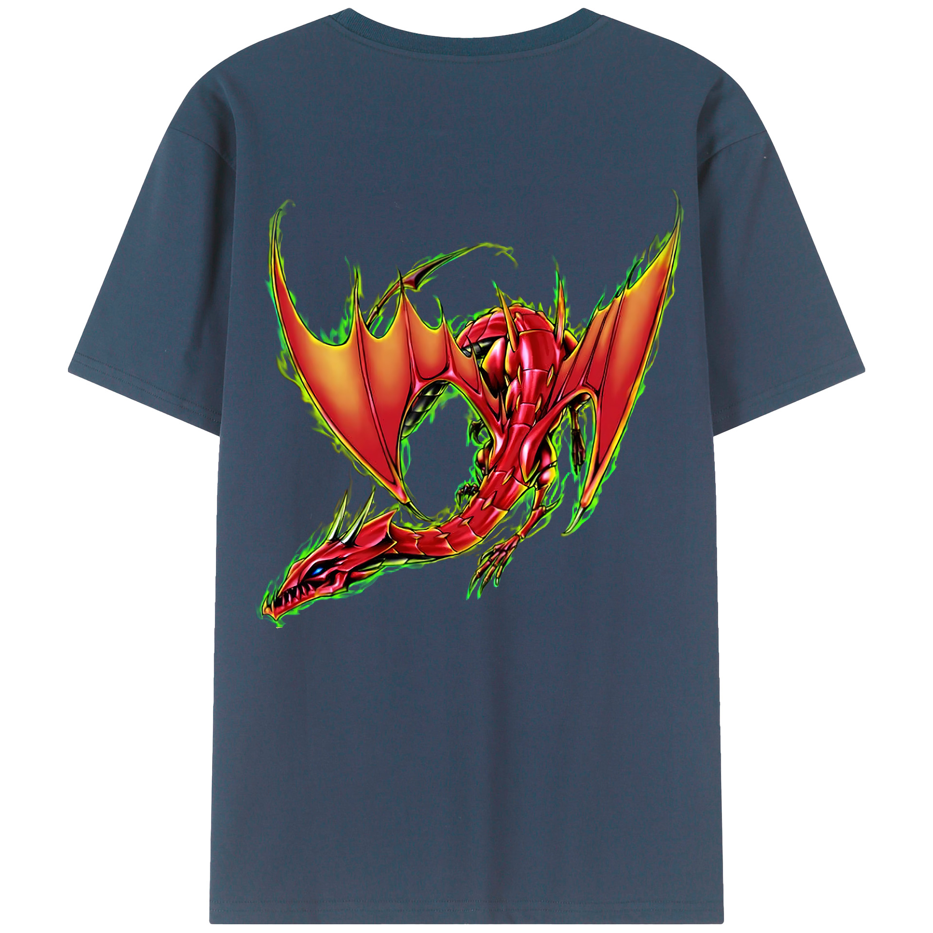 （画像用） 遊☆戯☆王 Yu-Gi-Oh! 綿100％ メンズ半袖Tシャツ（バックプリント） 通気性