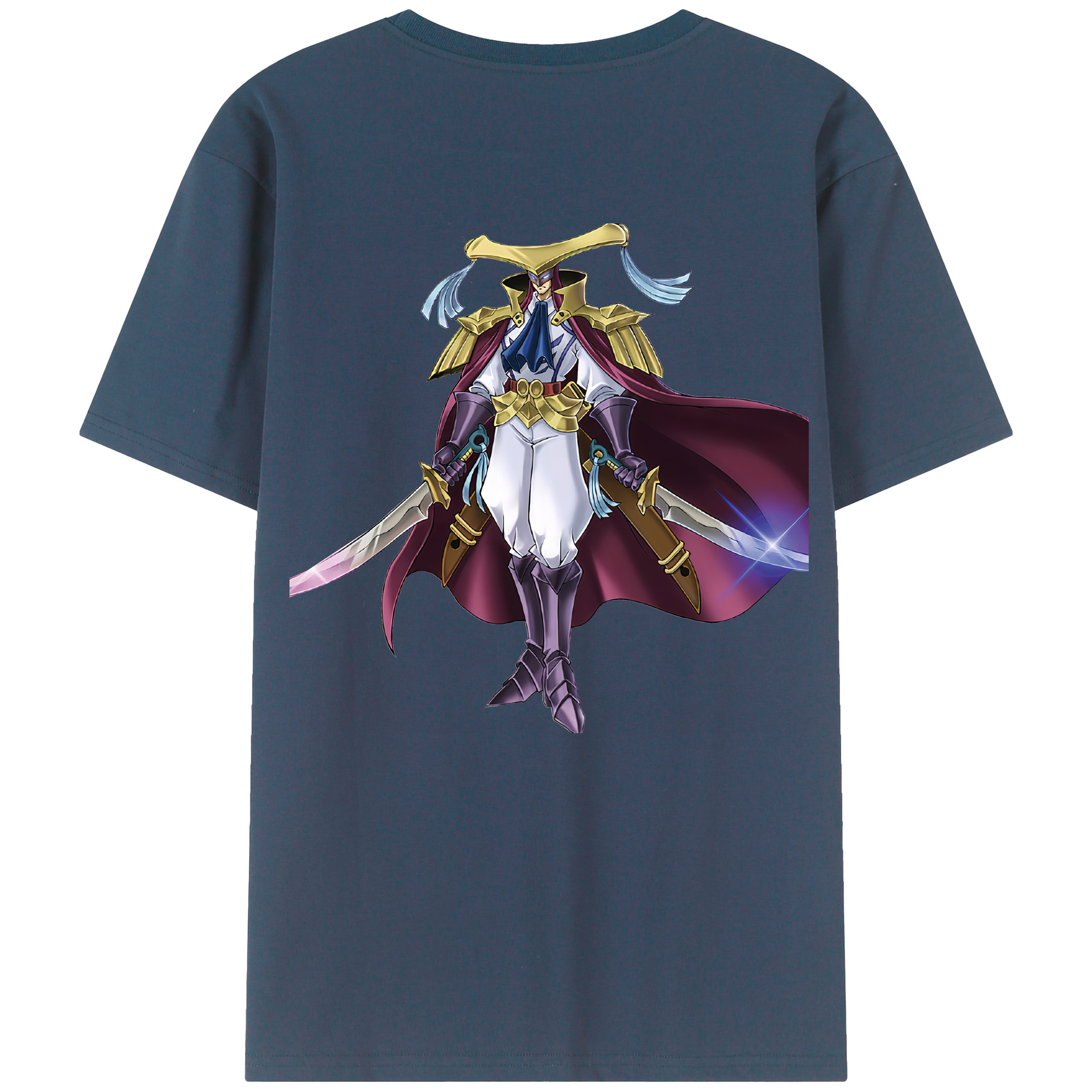 （画像用） 遊☆戯☆王 Yu-Gi-Oh! 綿100％ メンズ半袖Tシャツ（バックプリント） 通気性