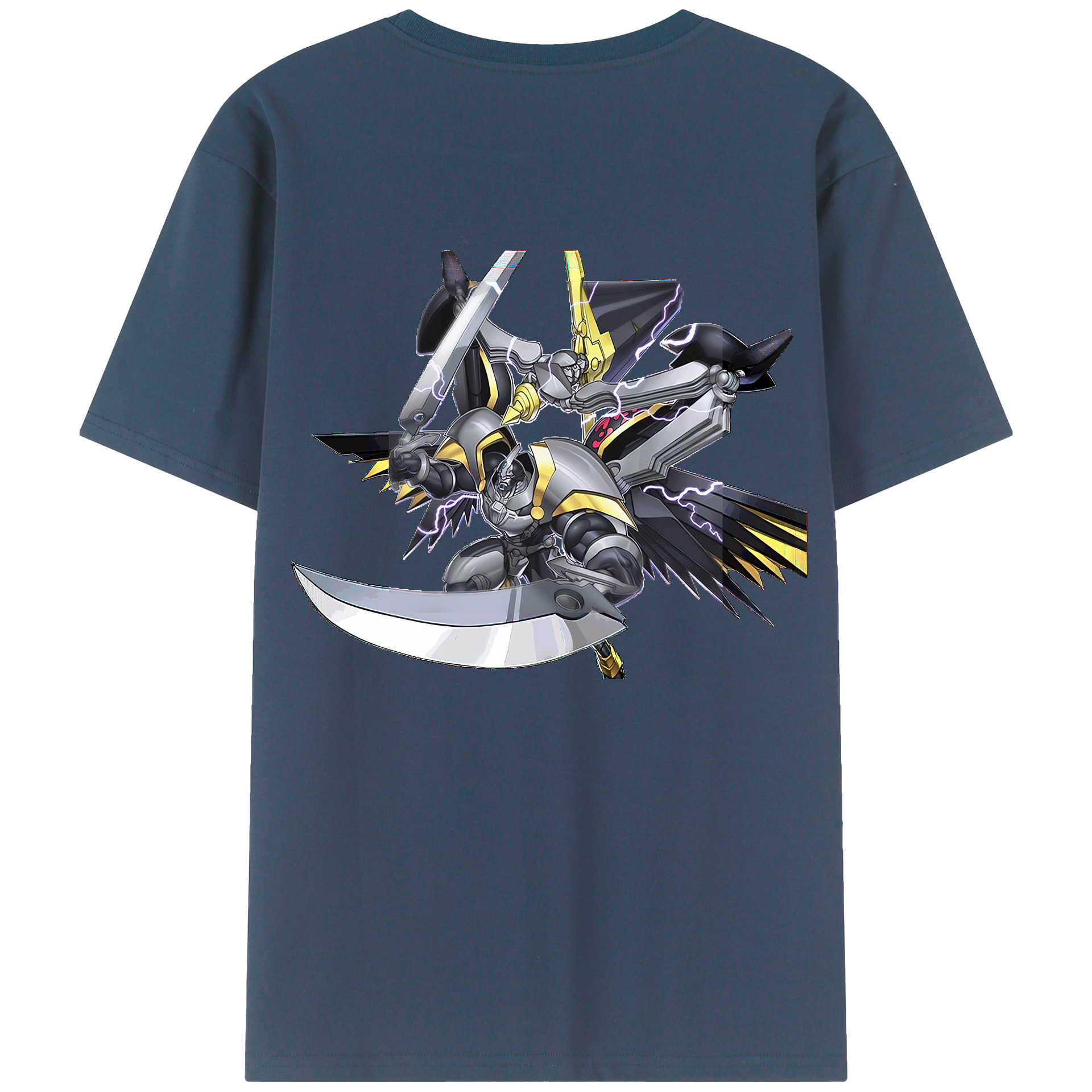 （画像用） 遊☆戯☆王 Yu-Gi-Oh! 綿100％ メンズ半袖Tシャツ（バックプリント） 通気性
