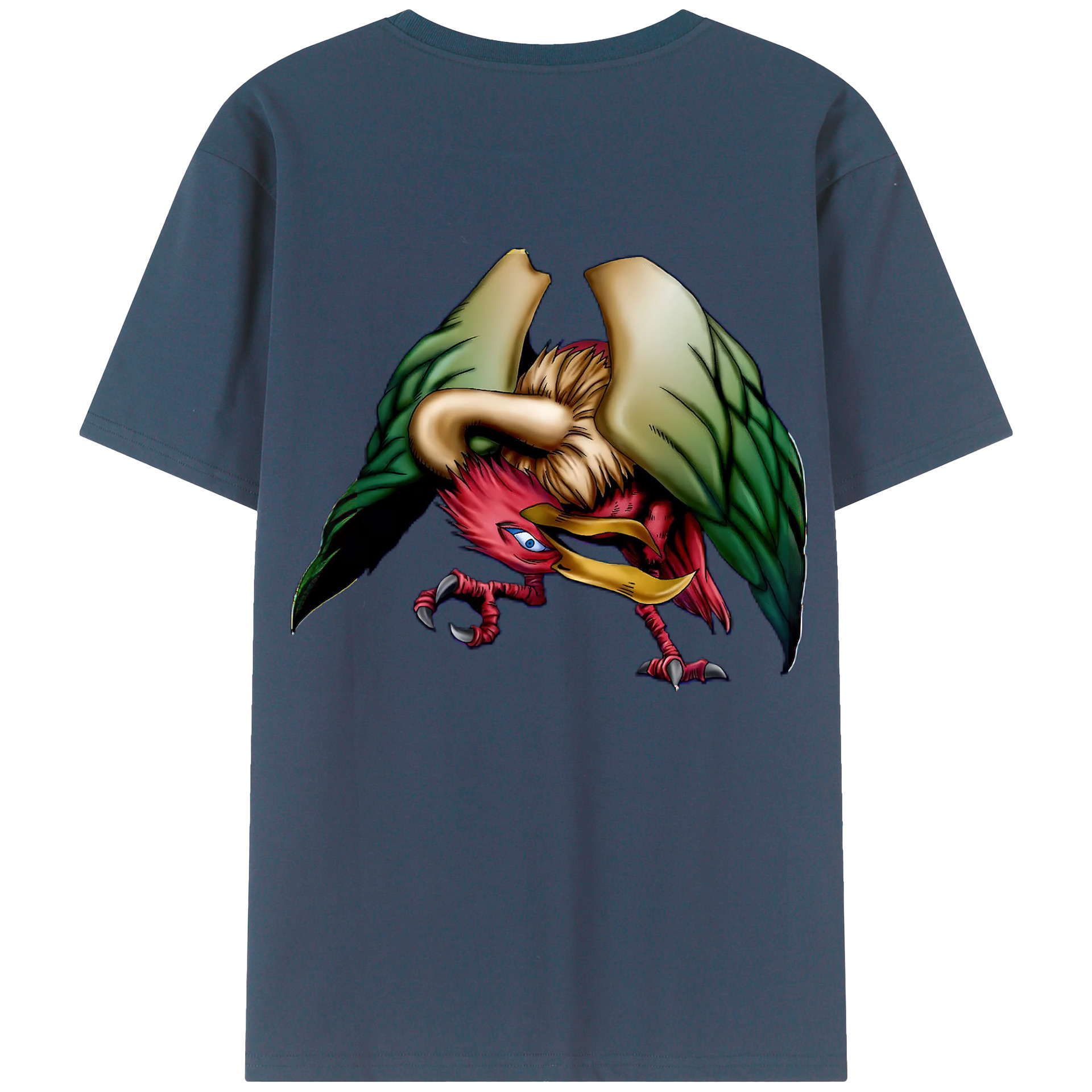 （画像用） 遊☆戯☆王 Yu-Gi-Oh! 綿100％ メンズ半袖Tシャツ（バックプリント） 通気性