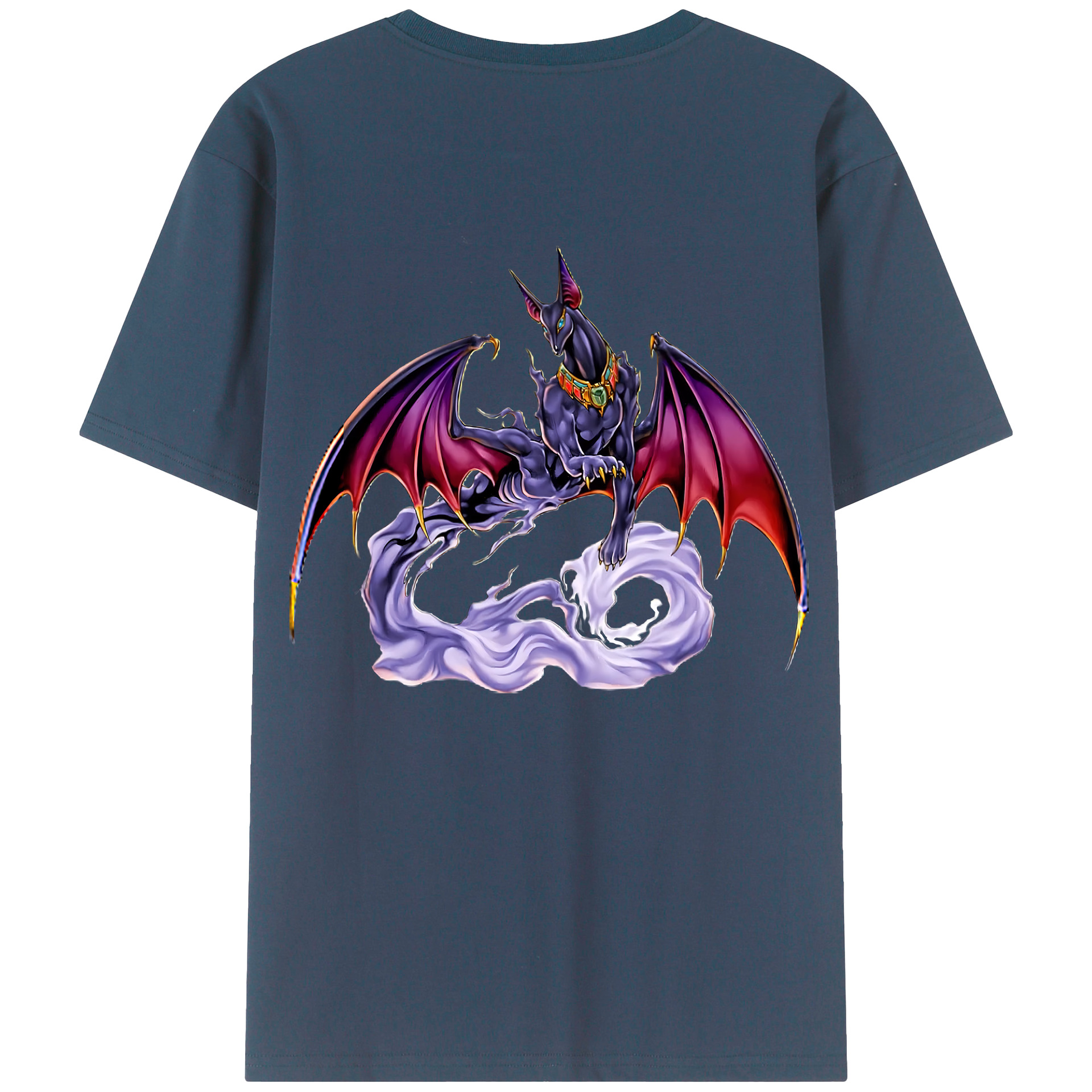（画像用） 遊☆戯☆王 Yu-Gi-Oh! 綿100％ メンズ半袖Tシャツ（バックプリント） 通気性