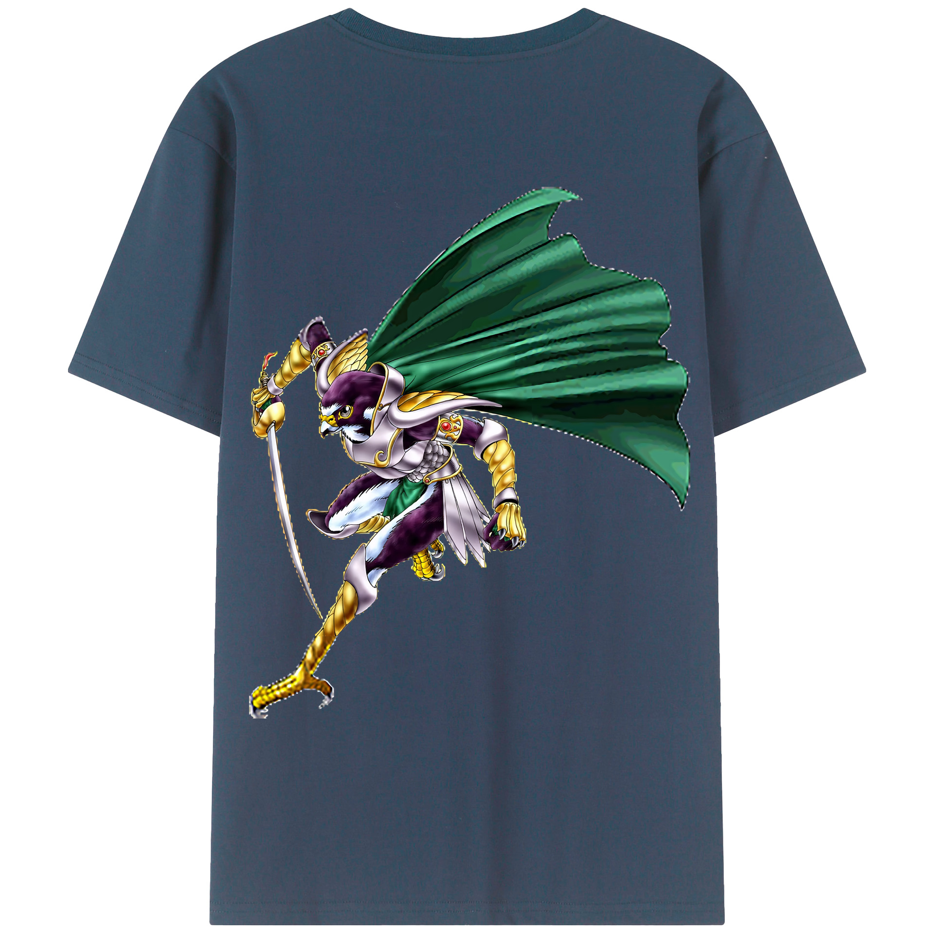 （画像用） 遊☆戯☆王 Yu-Gi-Oh! 綿100％ メンズ半袖Tシャツ（バックプリント） 通気性