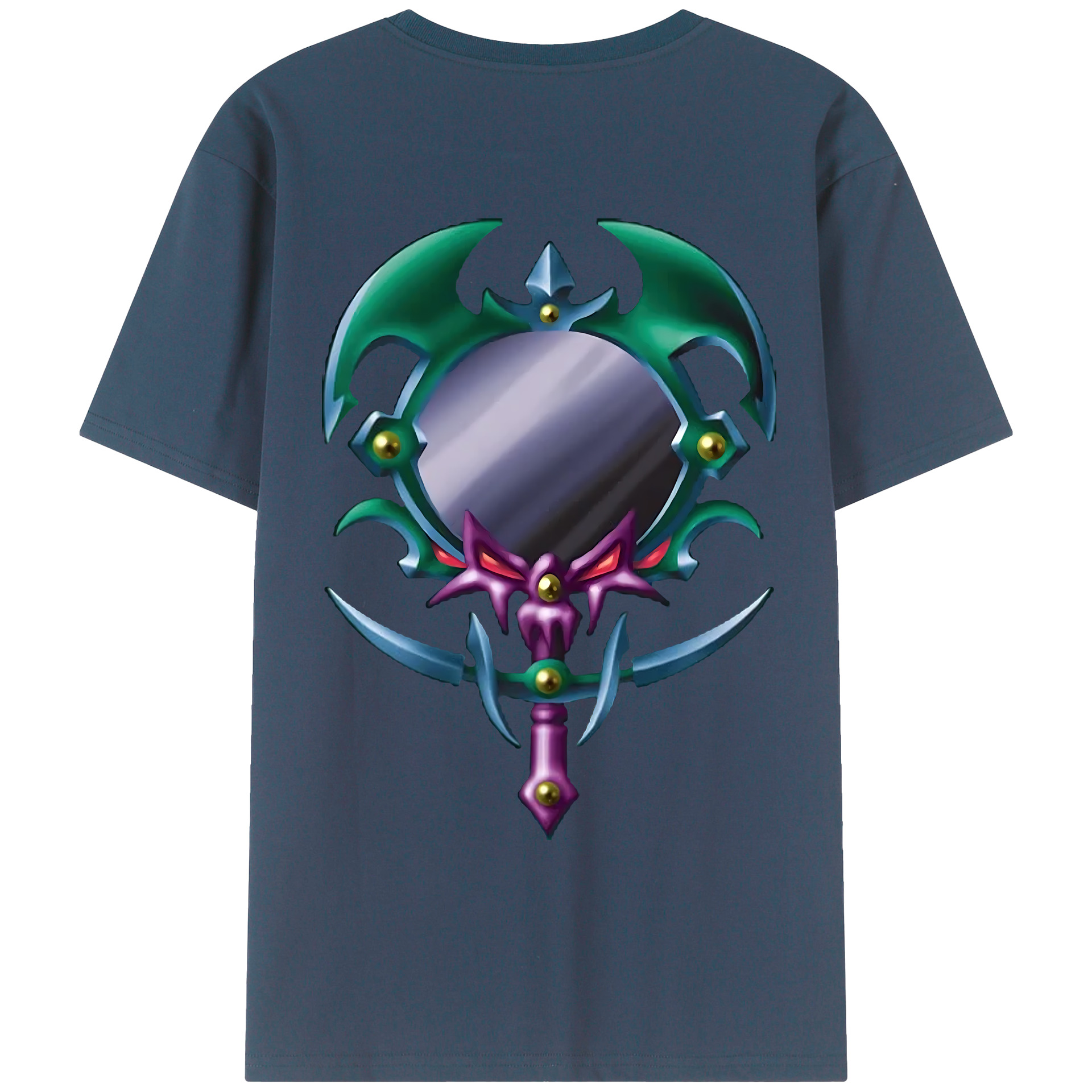 （画像用） 遊☆戯☆王 Yu-Gi-Oh! 綿100％ メンズ半袖Tシャツ（バックプリント） 通気性