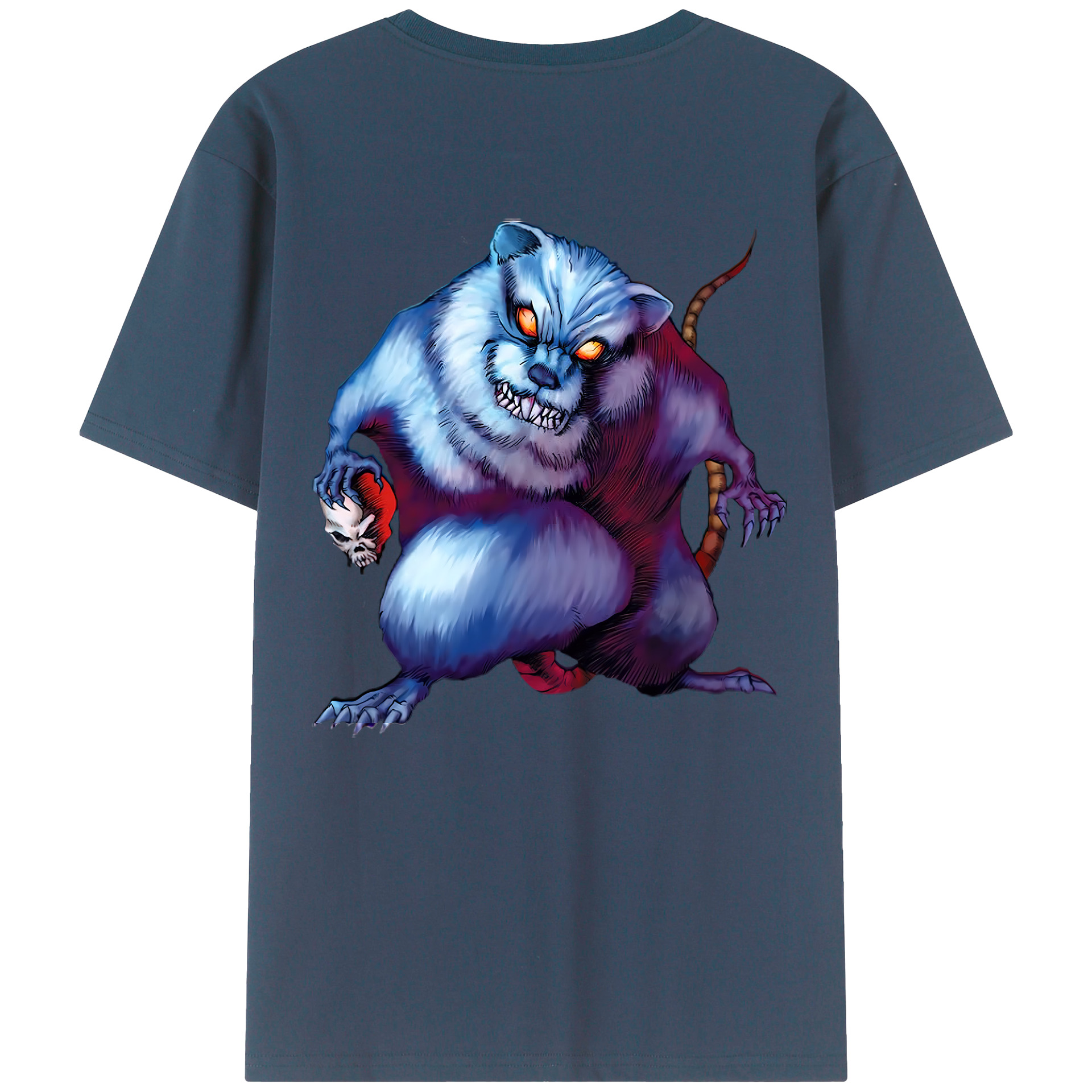 （画像用） 遊☆戯☆王 Yu-Gi-Oh! 綿100％ メンズ半袖Tシャツ（バックプリント） 通気性
