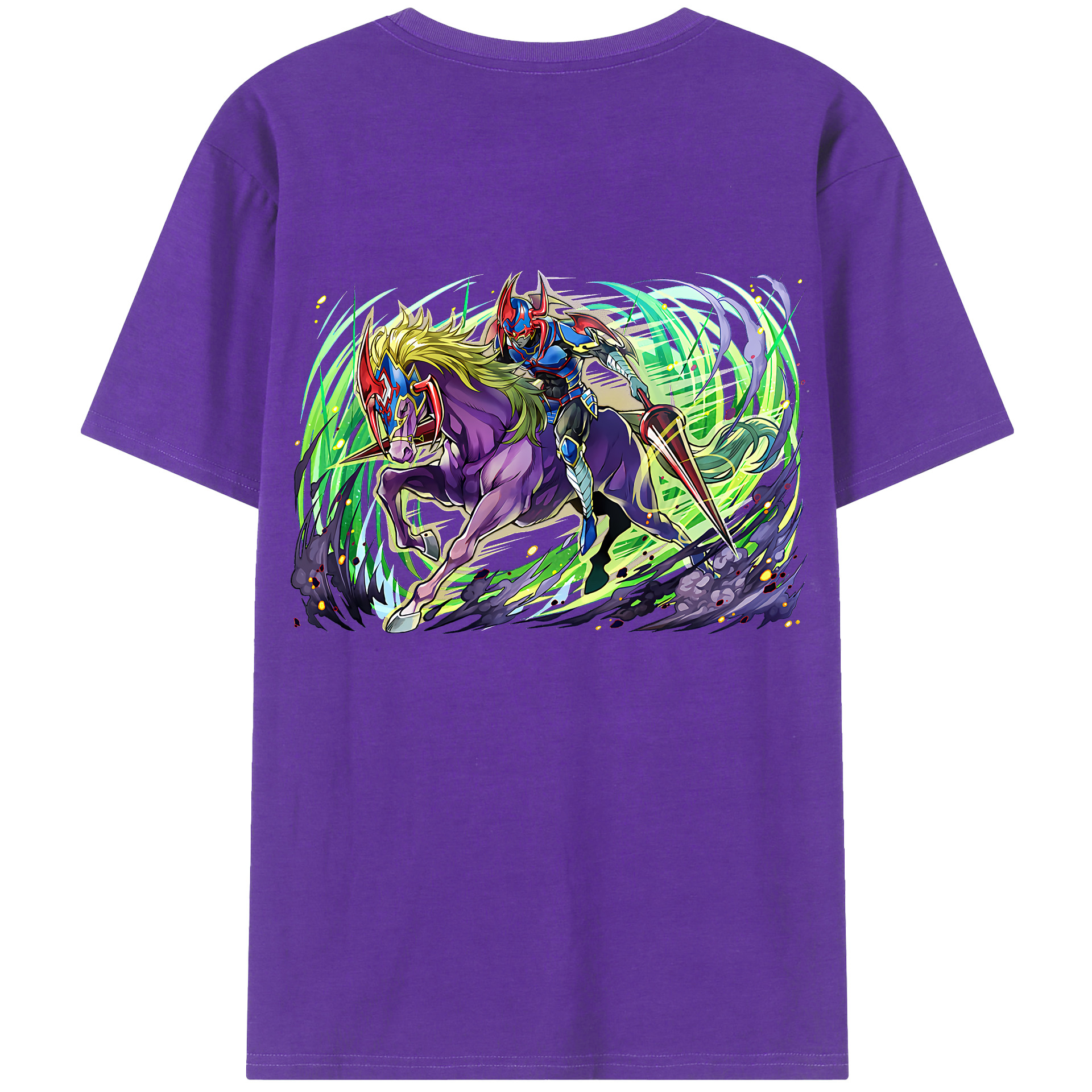 （画像用） 遊☆戯☆王 Yu-Gi-Oh! 綿100％ メンズ半袖Tシャツ（バックプリント） 通気性