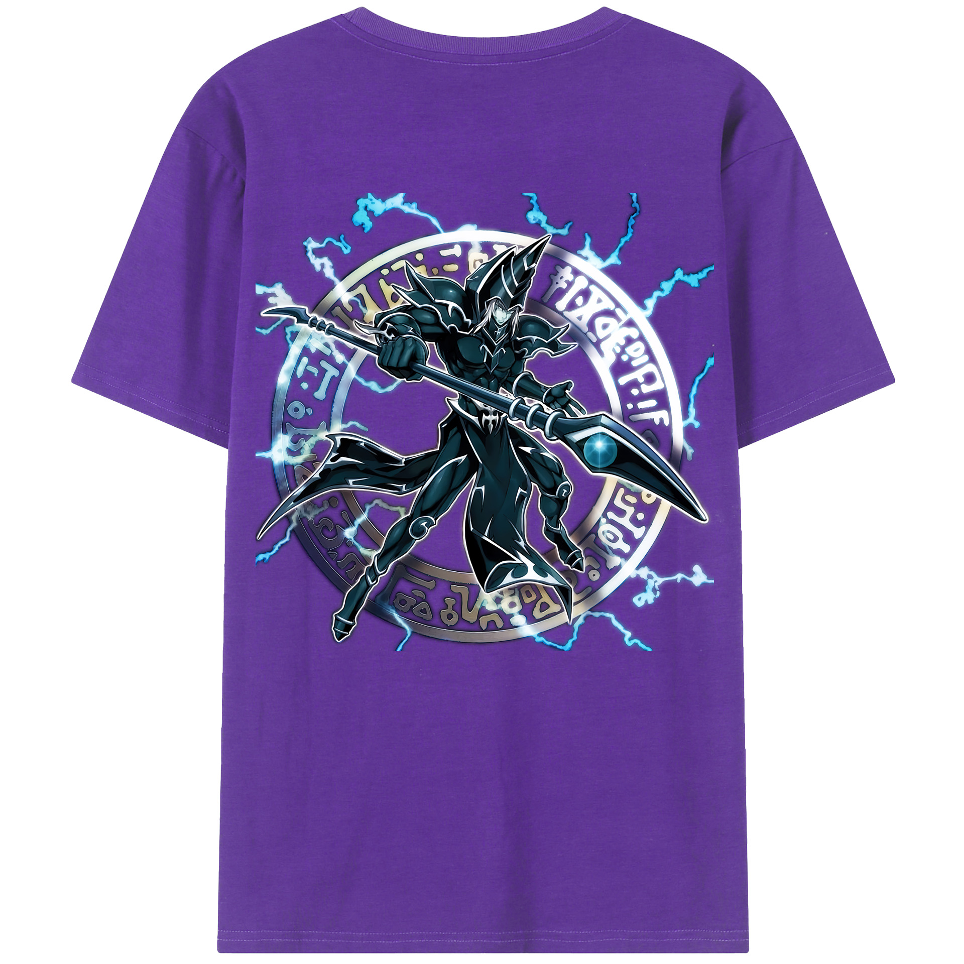 （画像用） 遊☆戯☆王 Yu-Gi-Oh! 綿100％ メンズ半袖Tシャツ（バックプリント） 通気性