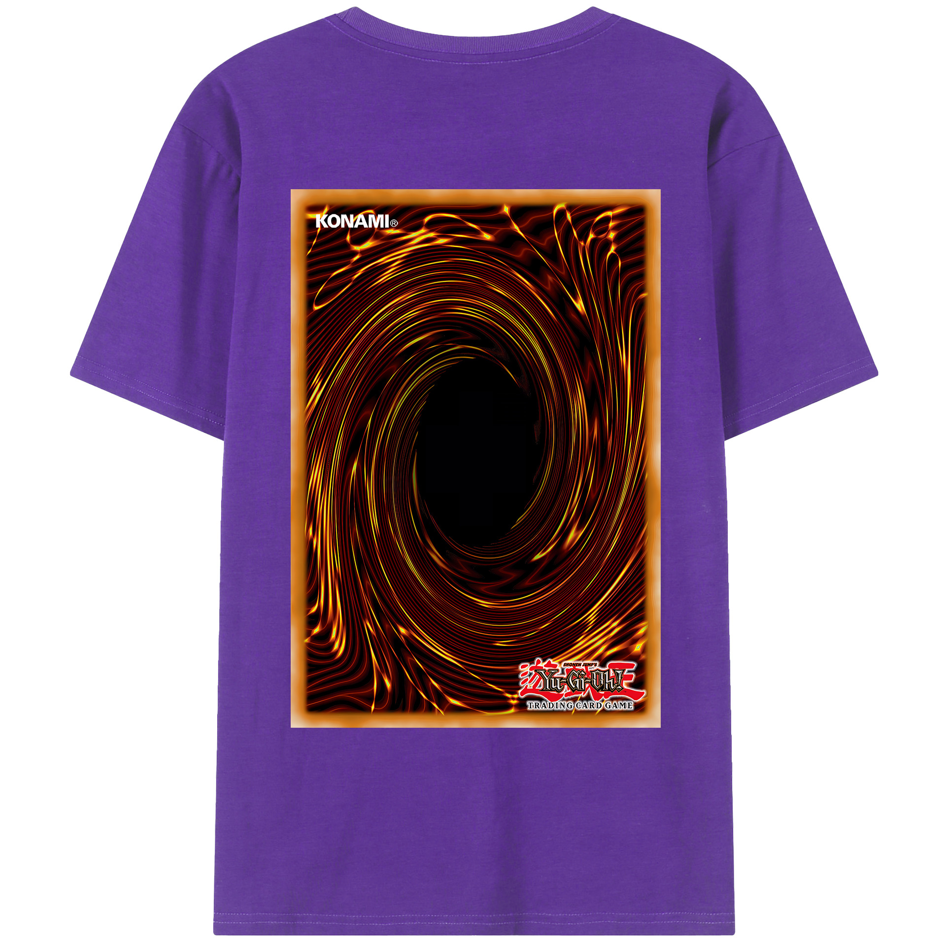 （画像用） 遊☆戯☆王 Yu-Gi-Oh! 綿100％ メンズ半袖Tシャツ（バックプリント） 通気性