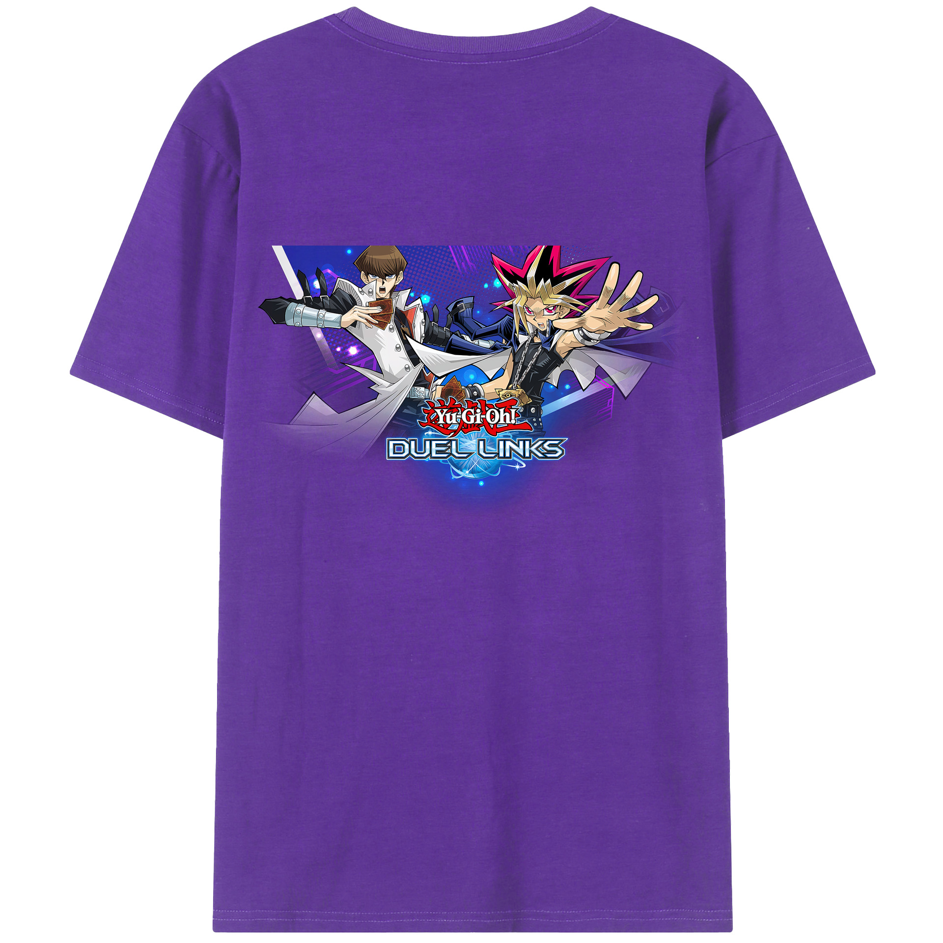 （画像用） 遊☆戯☆王 Yu-Gi-Oh! 綿100％ メンズ半袖Tシャツ（バックプリント） 通気性