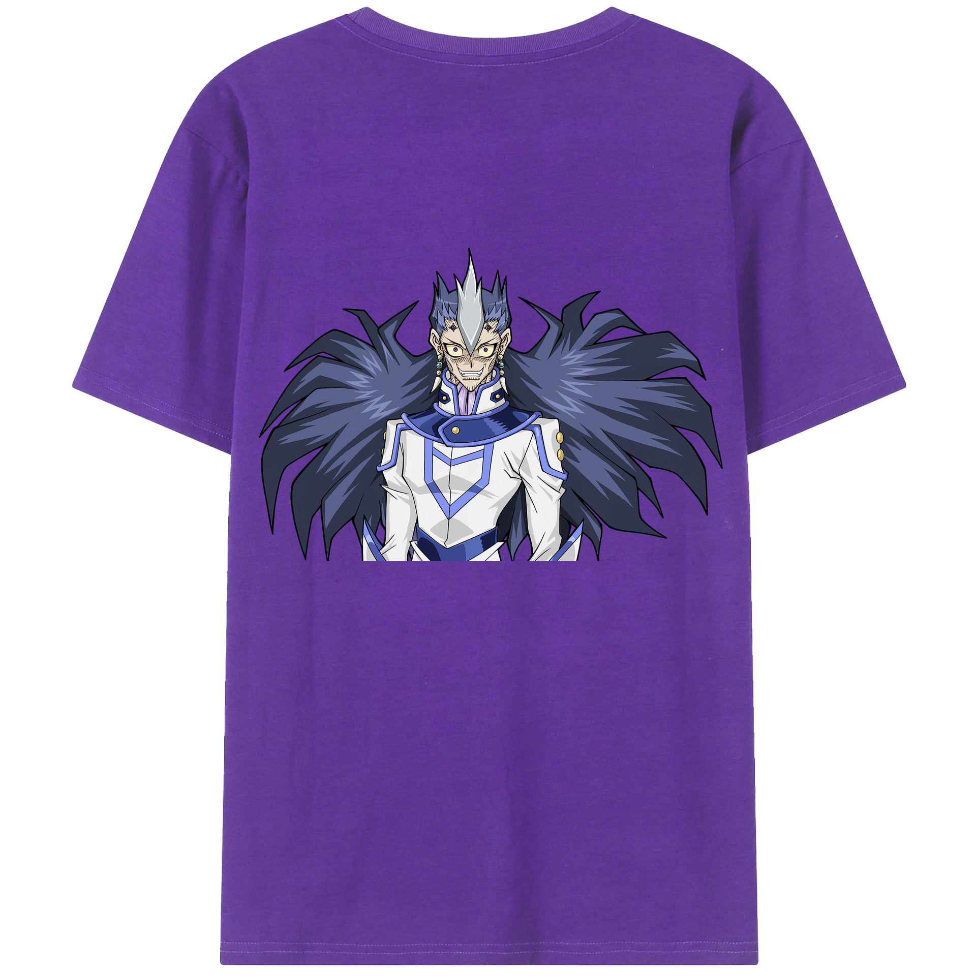 （画像用） 遊☆戯☆王 Yu-Gi-Oh! 綿100％ メンズ半袖Tシャツ（バックプリント） 通気性
