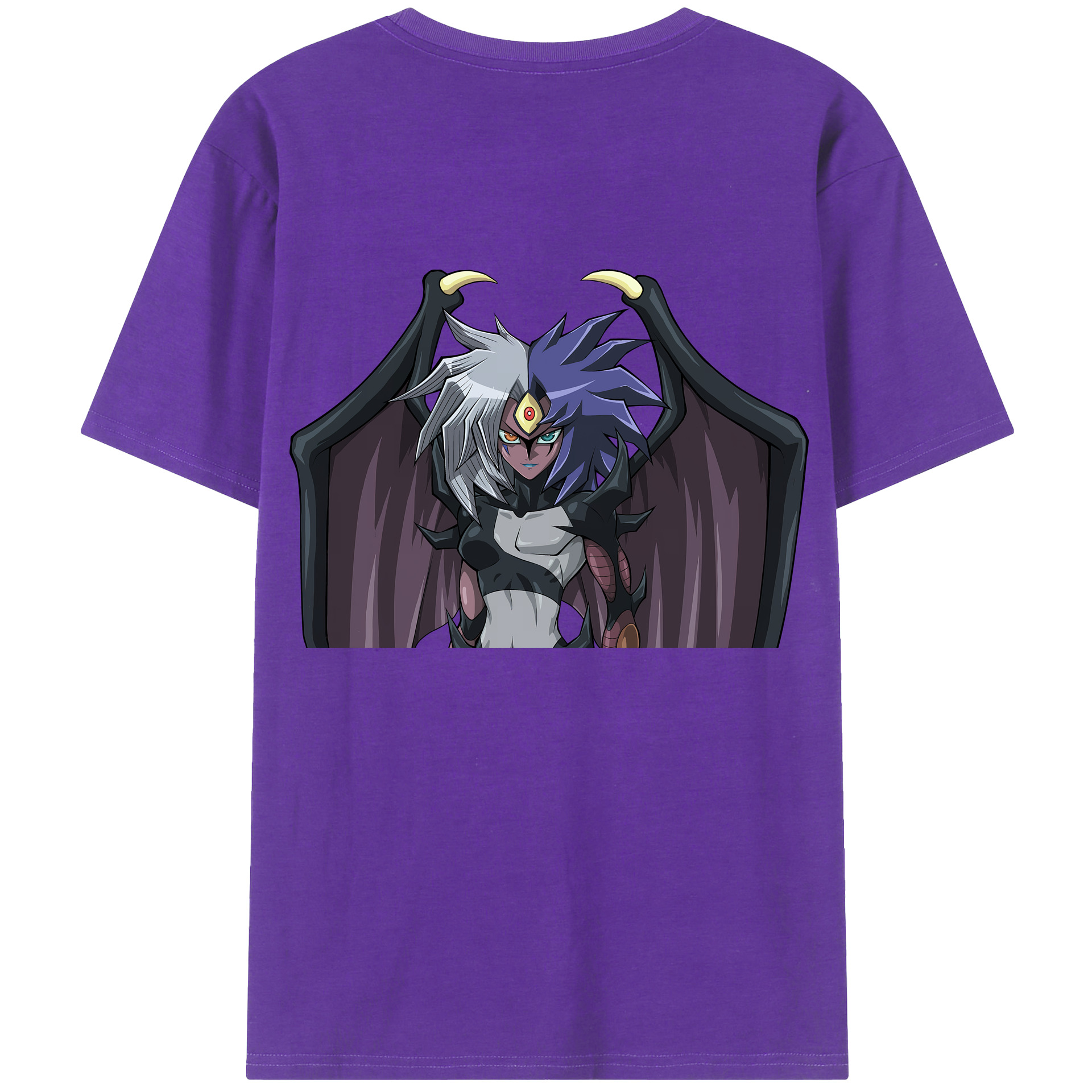 （画像用） 遊☆戯☆王 Yu-Gi-Oh! 綿100％ メンズ半袖Tシャツ（バックプリント） 通気性
