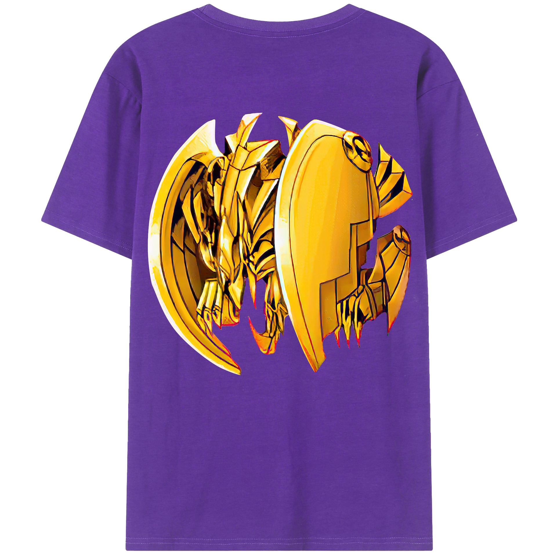 （画像用） 遊☆戯☆王 Yu-Gi-Oh! 綿100％ メンズ半袖Tシャツ（バックプリント） 通気性