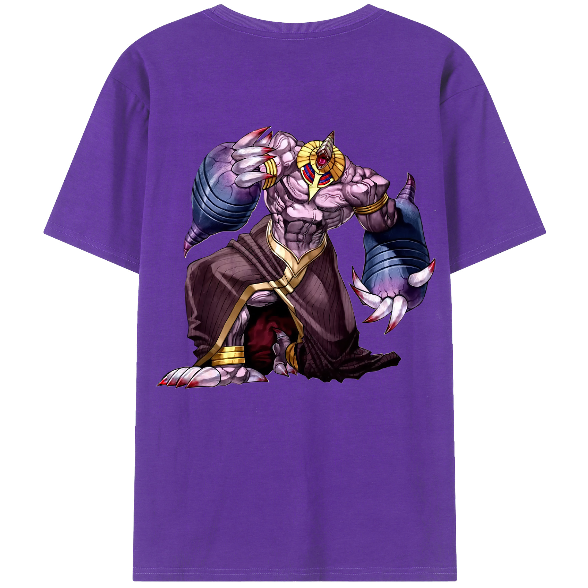 （画像用） 遊☆戯☆王 Yu-Gi-Oh! 綿100％ メンズ半袖Tシャツ（バックプリント） 通気性