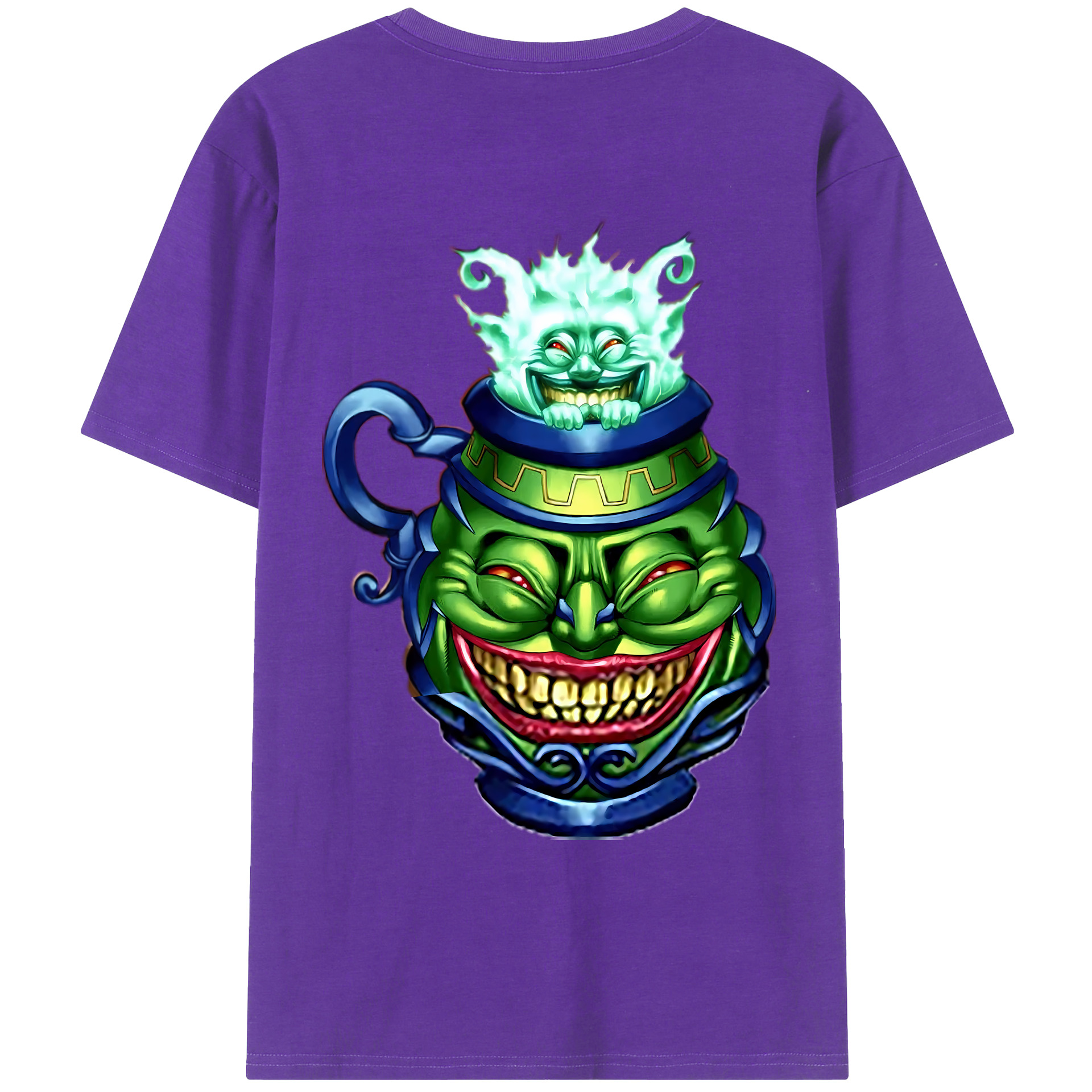 （画像用） 遊☆戯☆王 Yu-Gi-Oh! 綿100％ メンズ半袖Tシャツ（バックプリント） 通気性
