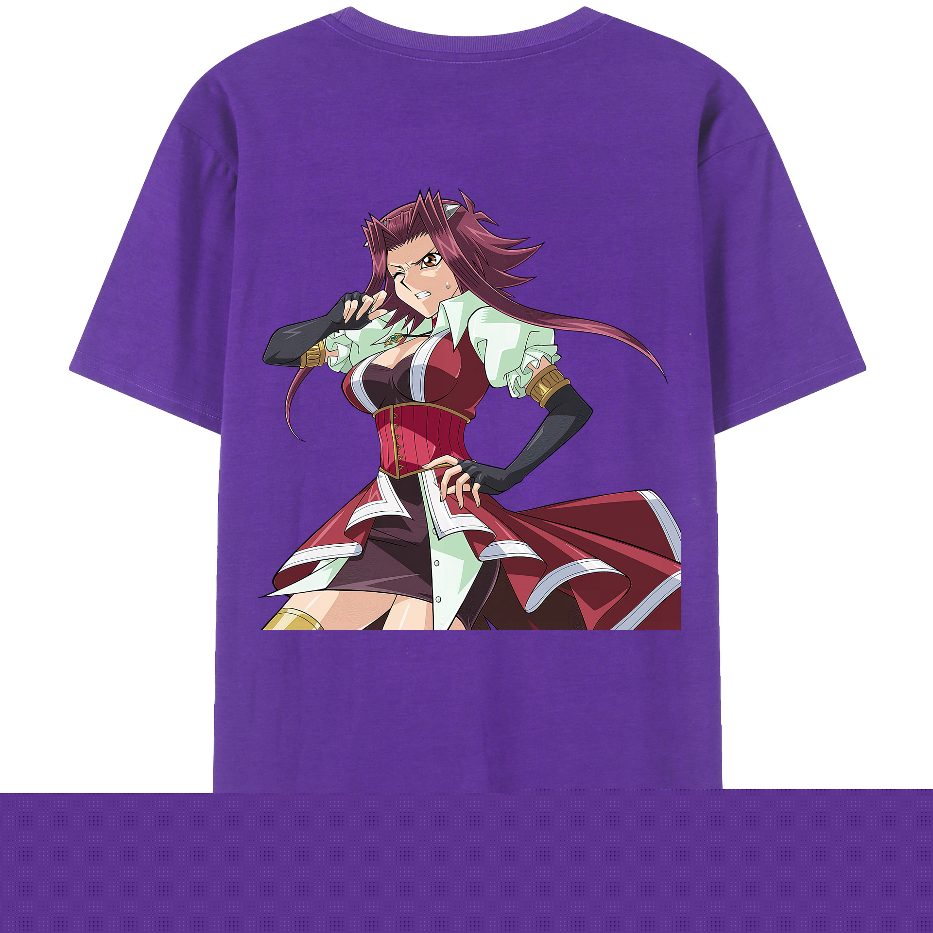 （画像用） 遊☆戯☆王 Yu-Gi-Oh! 綿100％ メンズ半袖Tシャツ（バックプリント） 通気性
