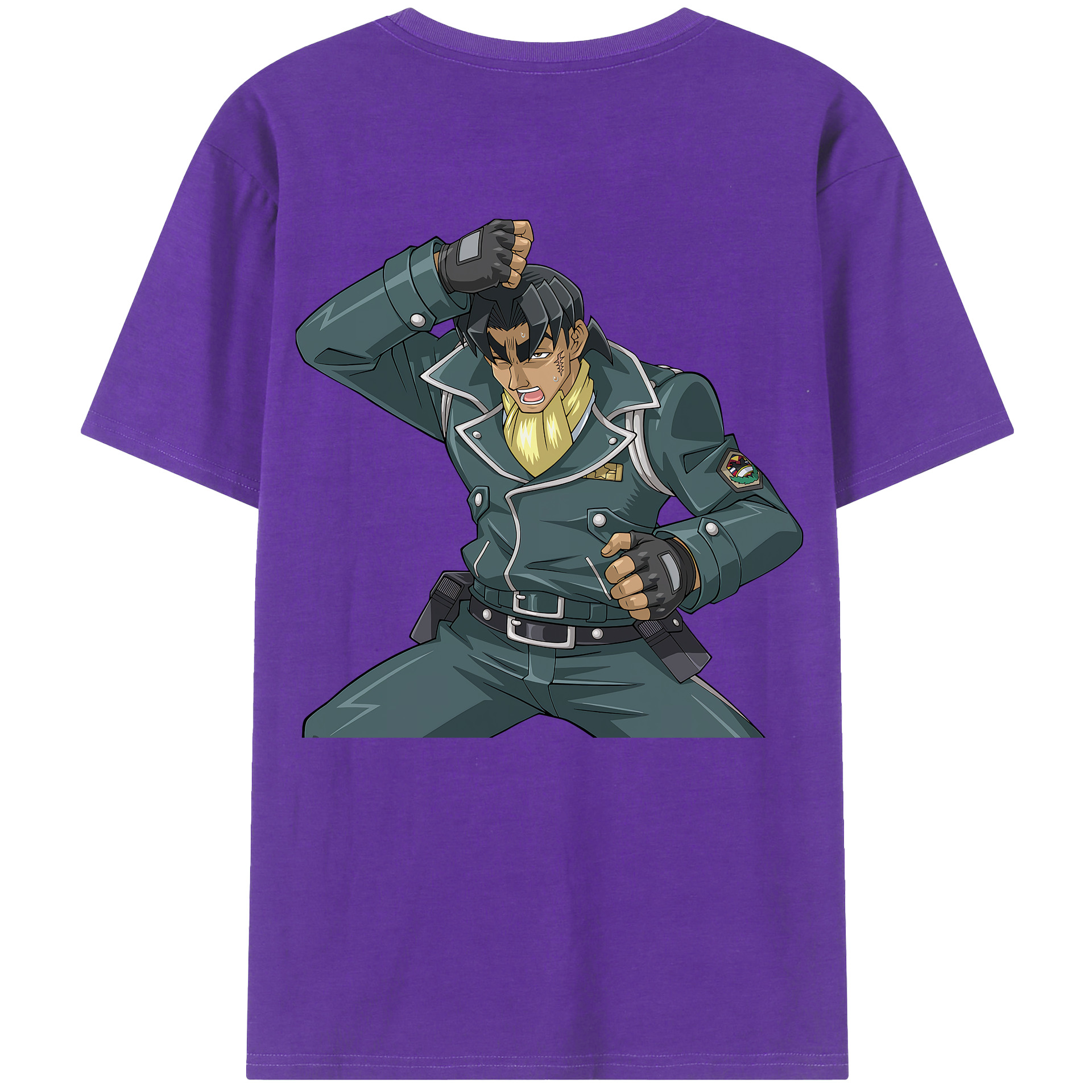 （画像用） 遊☆戯☆王 Yu-Gi-Oh! 綿100％ メンズ半袖Tシャツ（バックプリント） 通気性