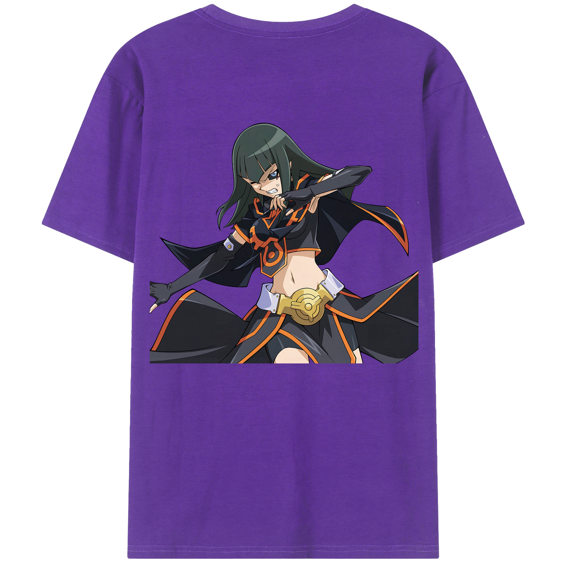 （画像用） 遊☆戯☆王 Yu-Gi-Oh! 綿100％ メンズ半袖Tシャツ（バックプリント） 通気性