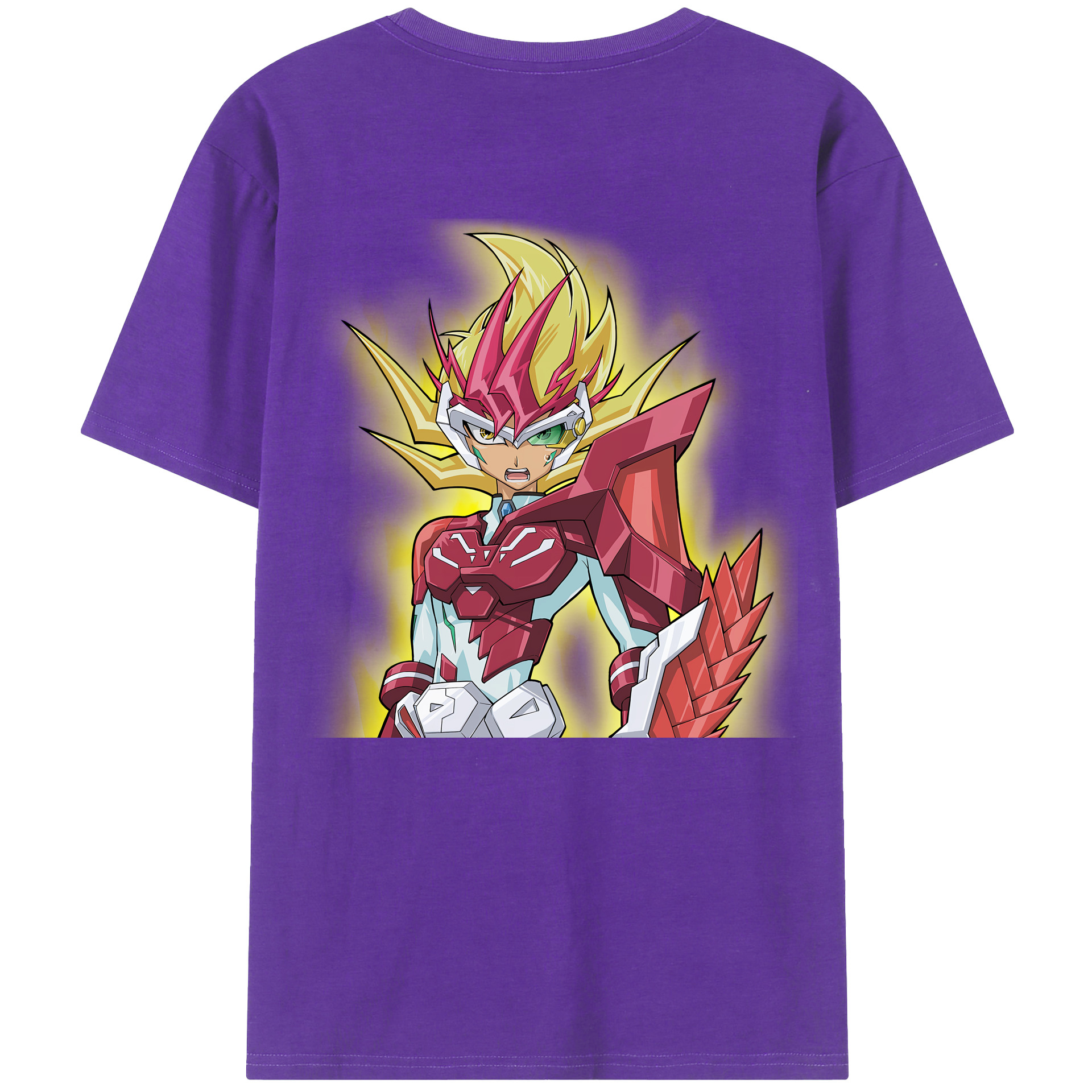 （画像用） 遊☆戯☆王 Yu-Gi-Oh! 綿100％ メンズ半袖Tシャツ（バックプリント） 通気性