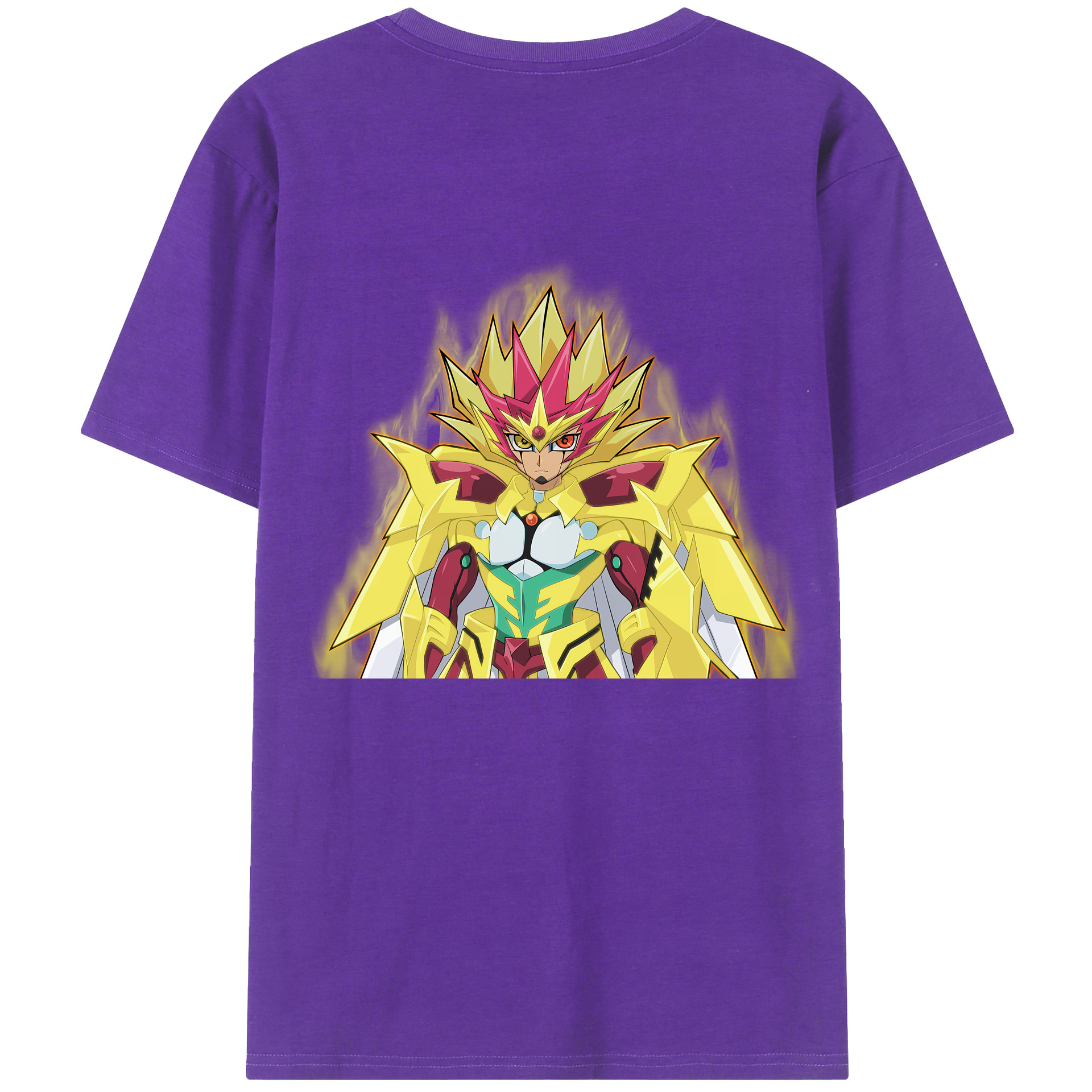 （画像用） 遊☆戯☆王 Yu-Gi-Oh! 綿100％ メンズ半袖Tシャツ（バックプリント） 通気性