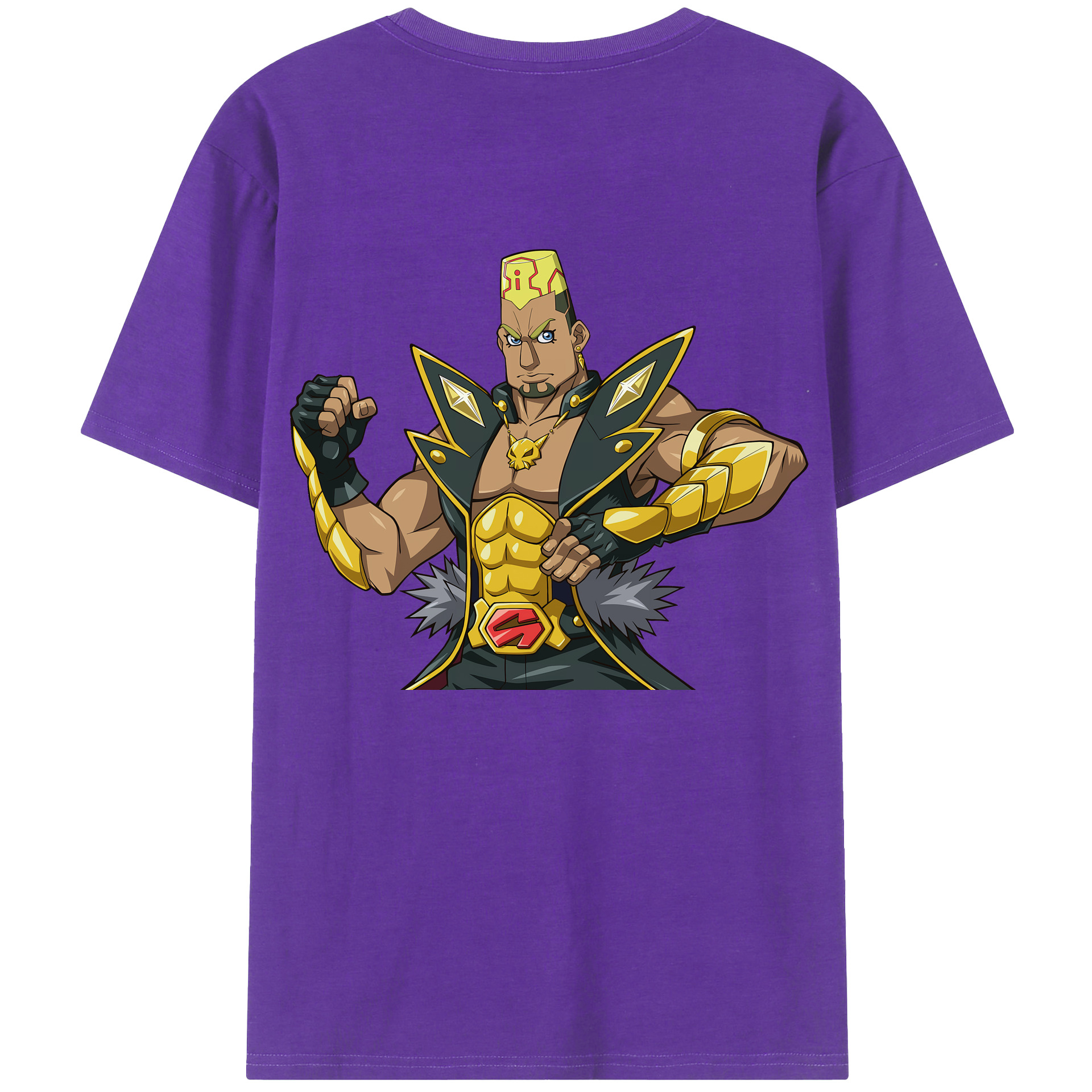 （画像用） 遊☆戯☆王 Yu-Gi-Oh! 綿100％ メンズ半袖Tシャツ（バックプリント） 通気性