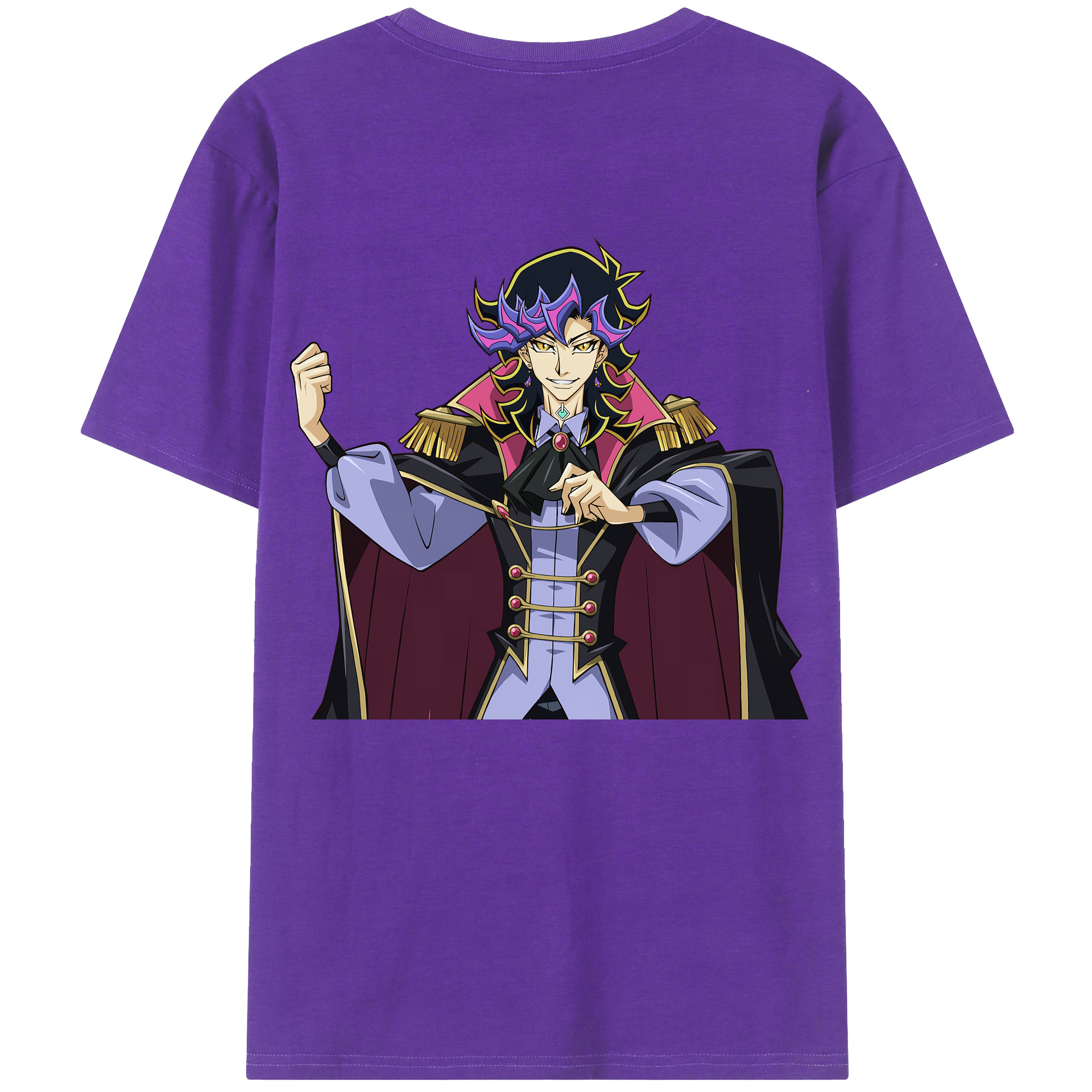 （画像用） 遊☆戯☆王 Yu-Gi-Oh! 綿100％ メンズ半袖Tシャツ（バックプリント） 通気性