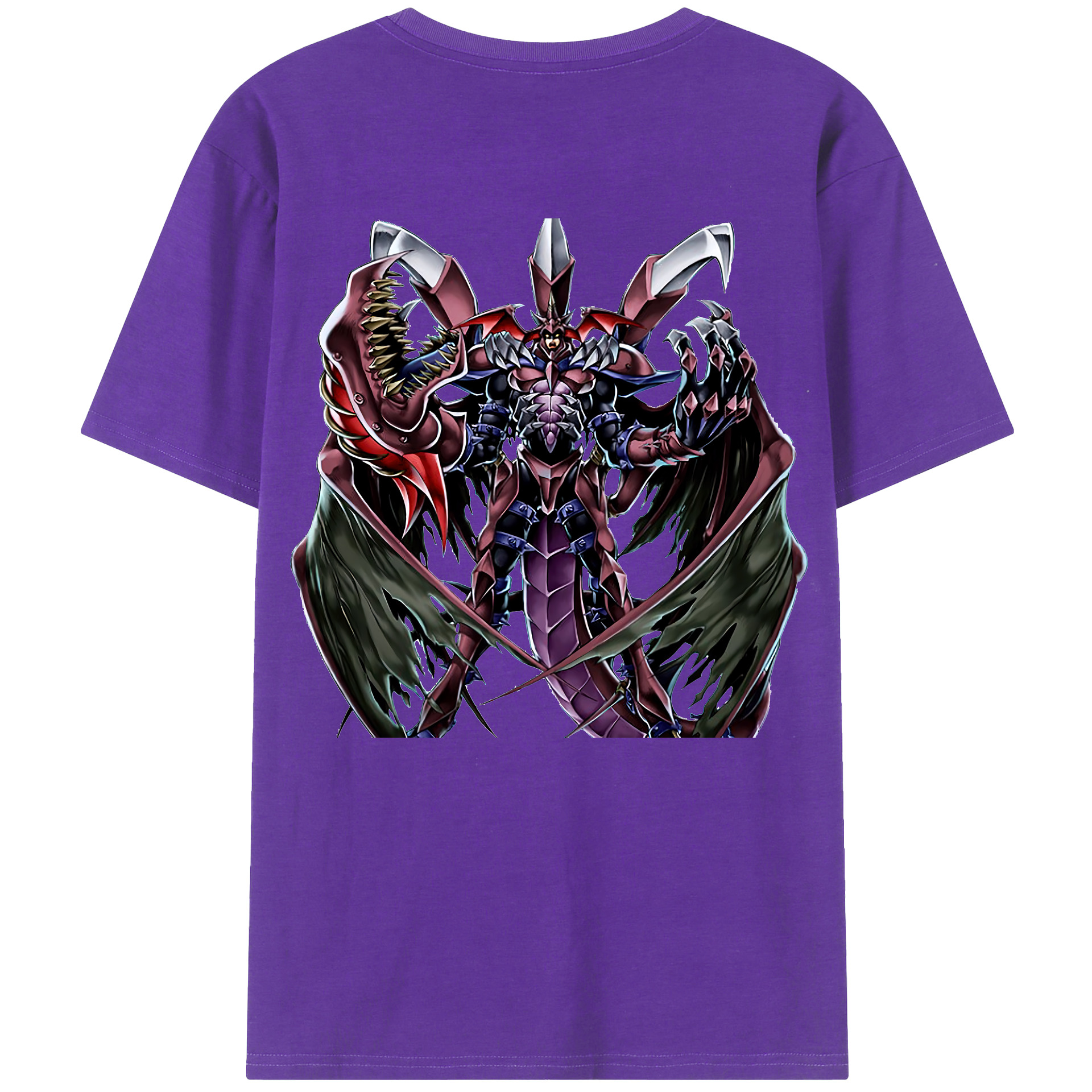 （画像用） 遊☆戯☆王 Yu-Gi-Oh! 綿100％ メンズ半袖Tシャツ（バックプリント） 通気性