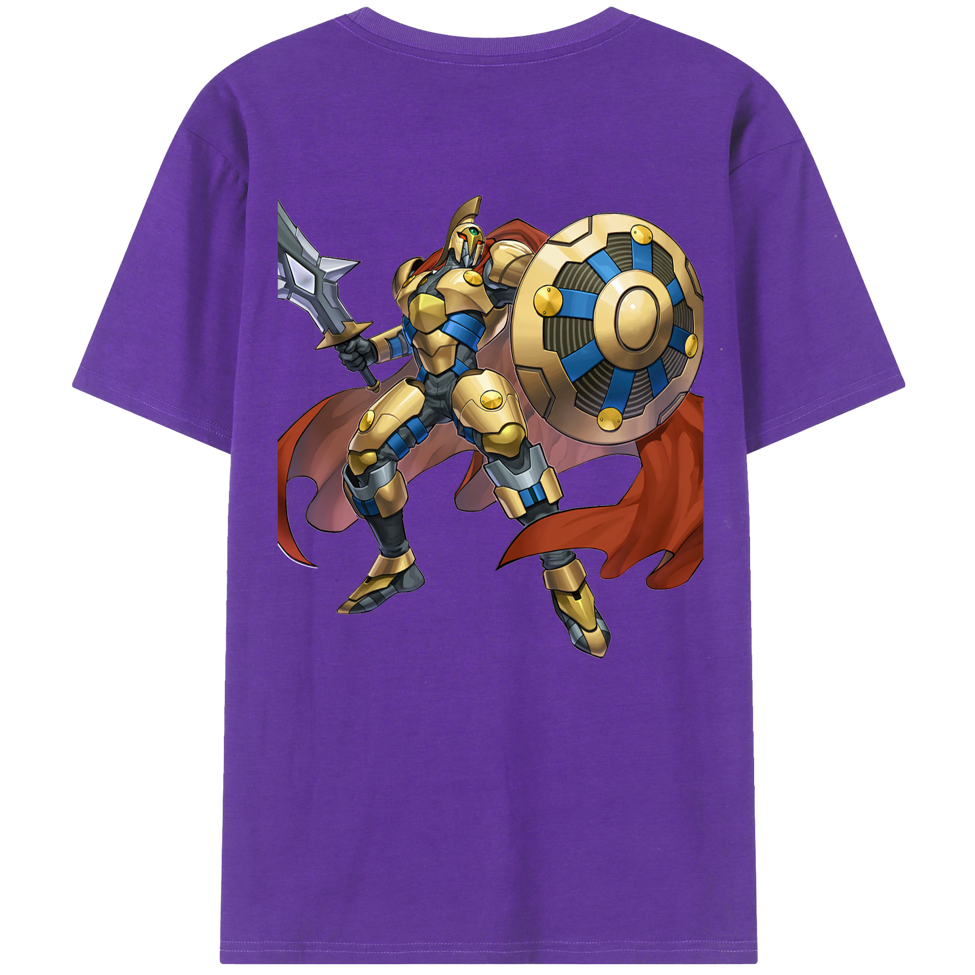 （画像用） 遊☆戯☆王 Yu-Gi-Oh! 綿100％ メンズ半袖Tシャツ（バックプリント） 通気性